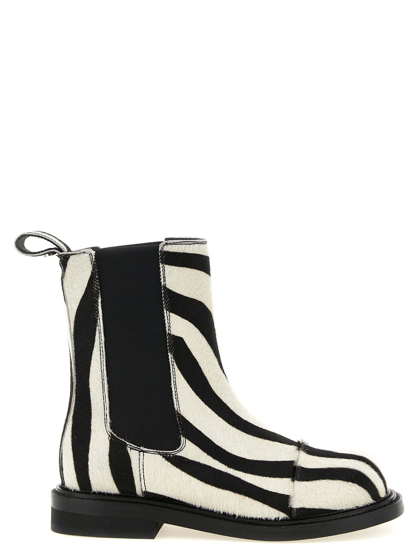Moschino Women Zebra Pony Ankle Boots MOSCHINO