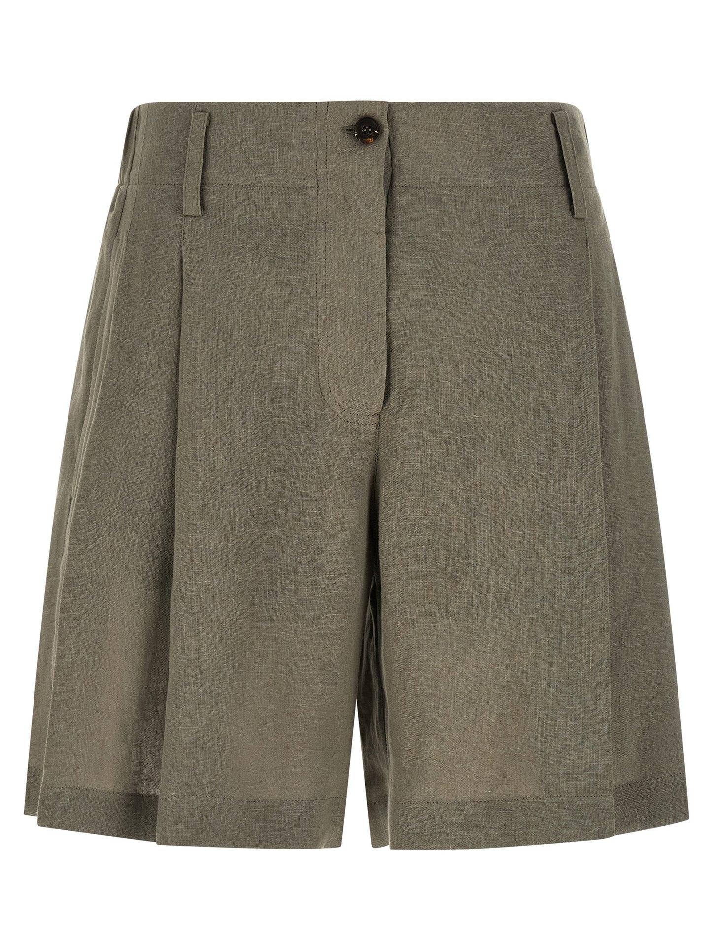 Brunello Cucinelli Women Linen Shorts BRUNELLO CUCINELLI