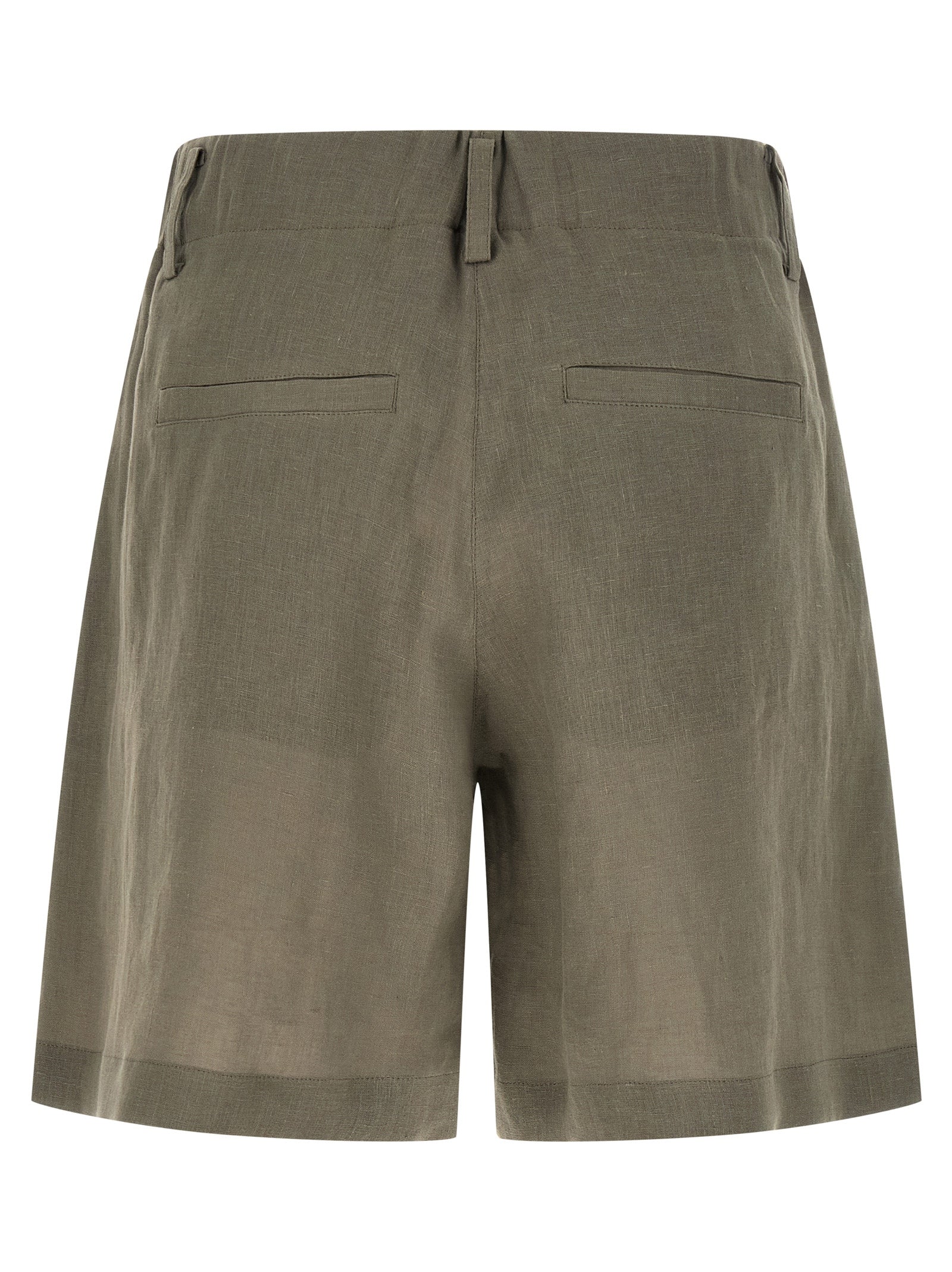 Brunello Cucinelli Women Linen Shorts BRUNELLO CUCINELLI