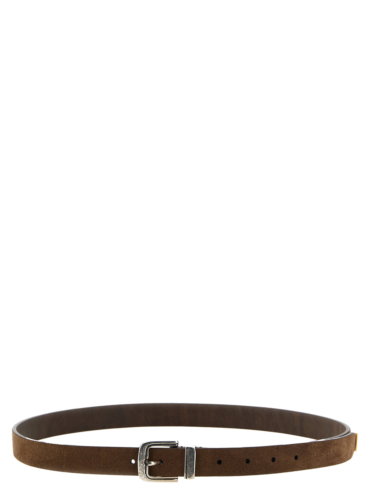 Brunello Cucinelli Men Inverted Leather Belt BRUNELLO CUCINELLI