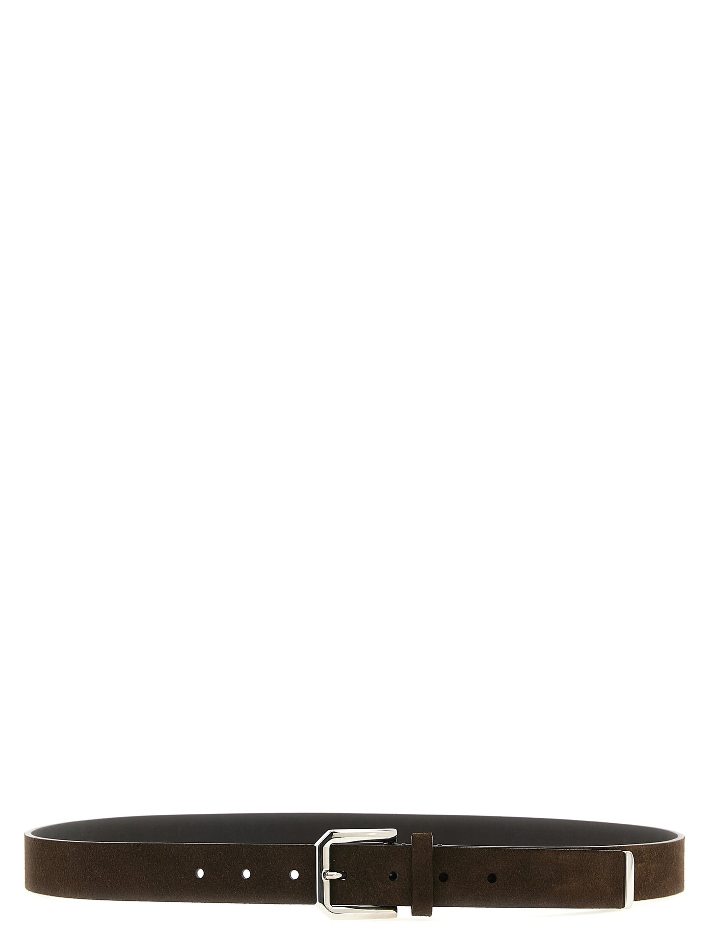 Brunello Cucinelli Men Inverted Leather Belt BRUNELLO CUCINELLI