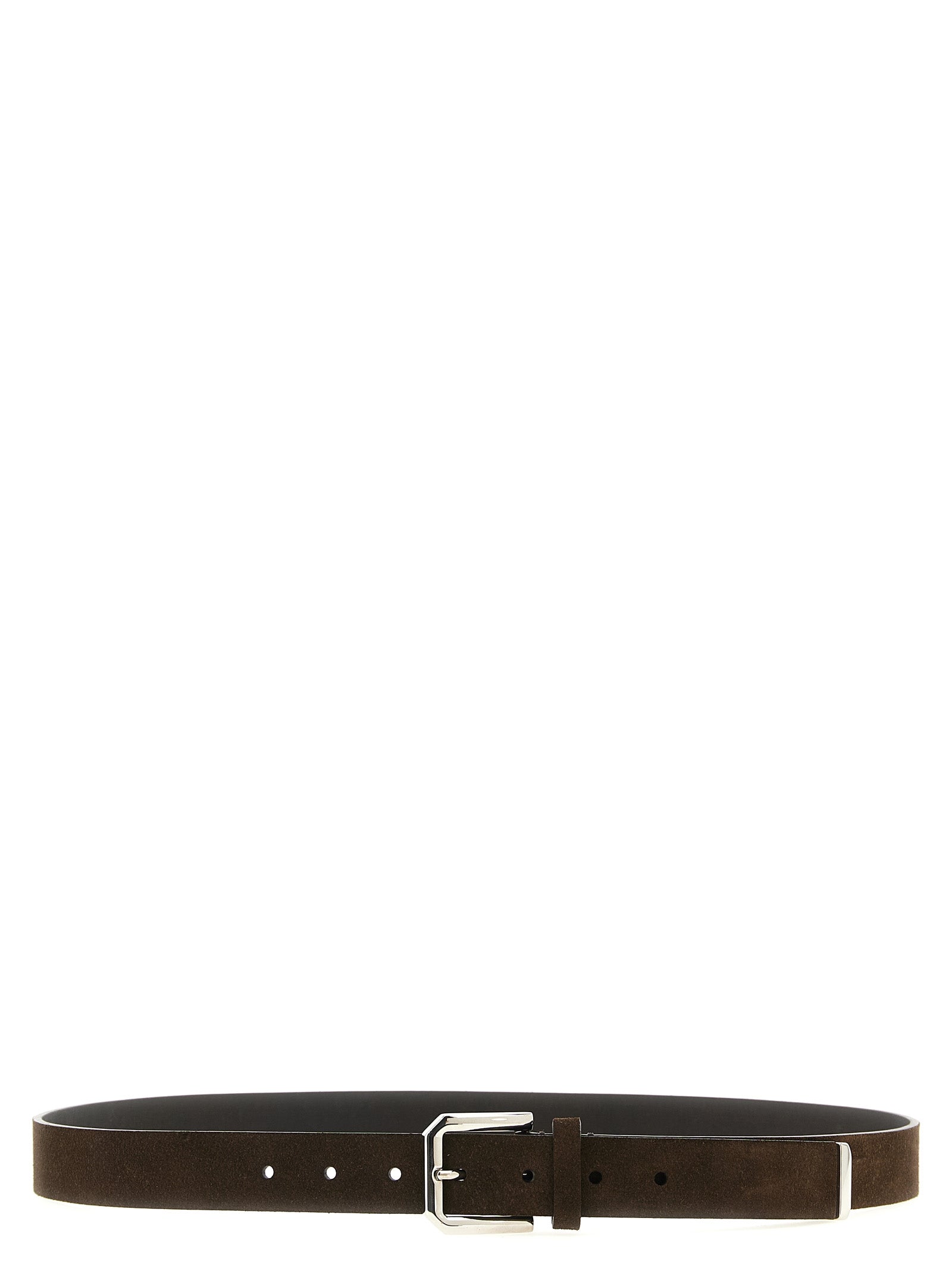 Brunello Cucinelli Men Inverted Leather Belt BRUNELLO CUCINELLI
