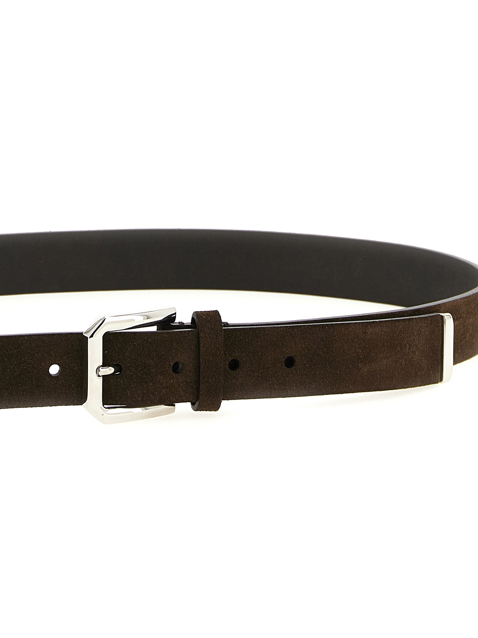 Brunello Cucinelli Men Inverted Leather Belt BRUNELLO CUCINELLI