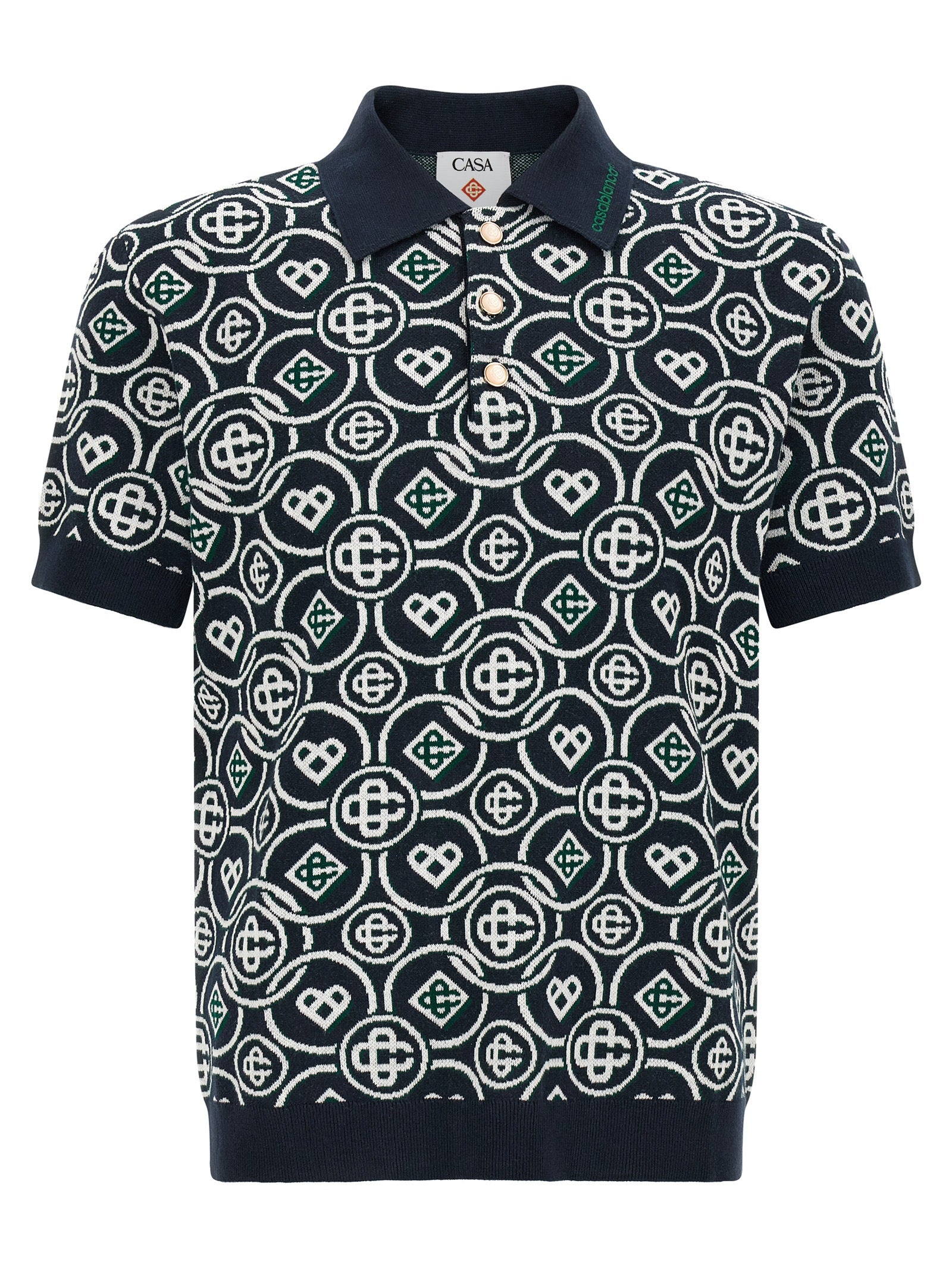 Casablanca Men 'Monogram' Polo Shirt CASABLANCA