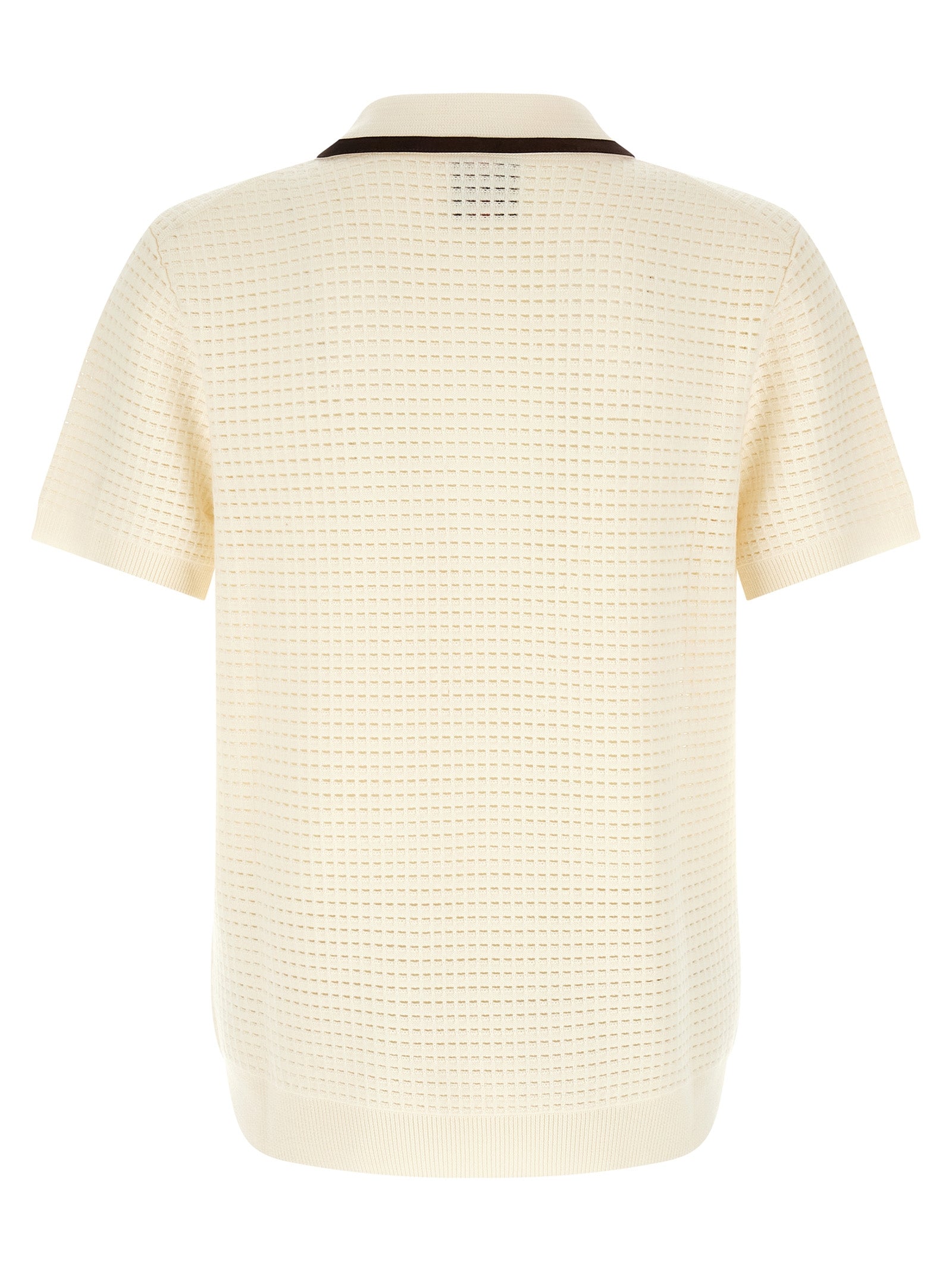 Casablanca Men 'Waffle Stitch' Knit Polo Shirt CASABLANCA