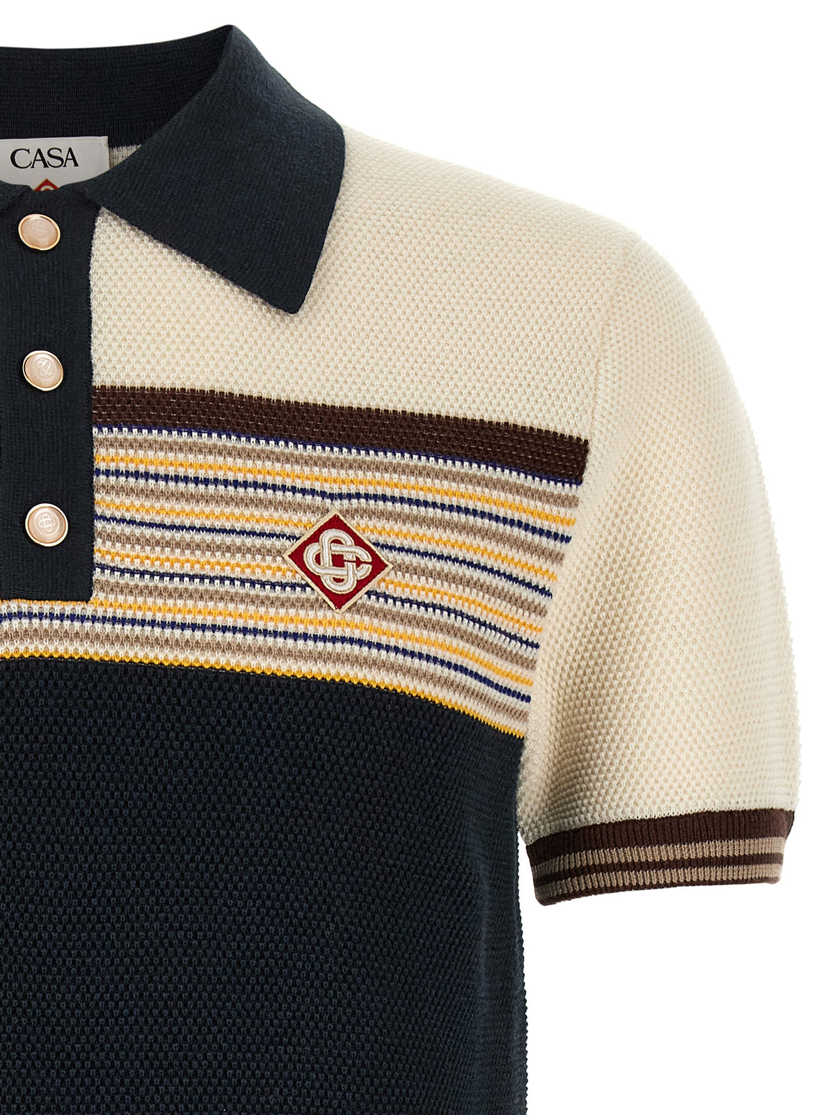 Casablanca Men 'Café Culture' Polo Shirt CASABLANCA