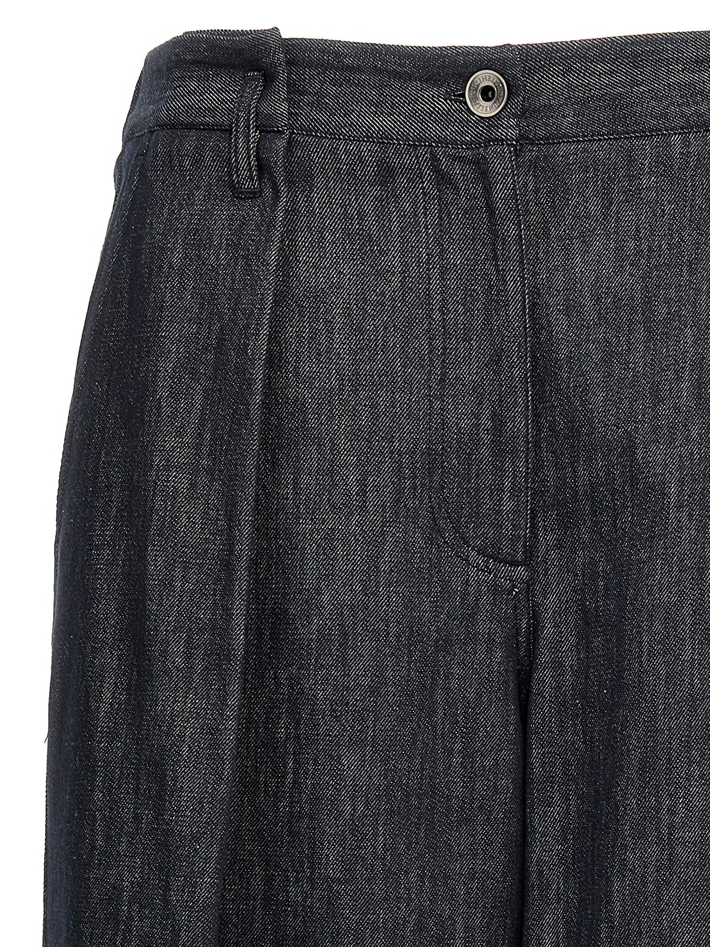 Brunello Cucinelli Women 'A-Line Pleated' Pants BRUNELLO CUCINELLI