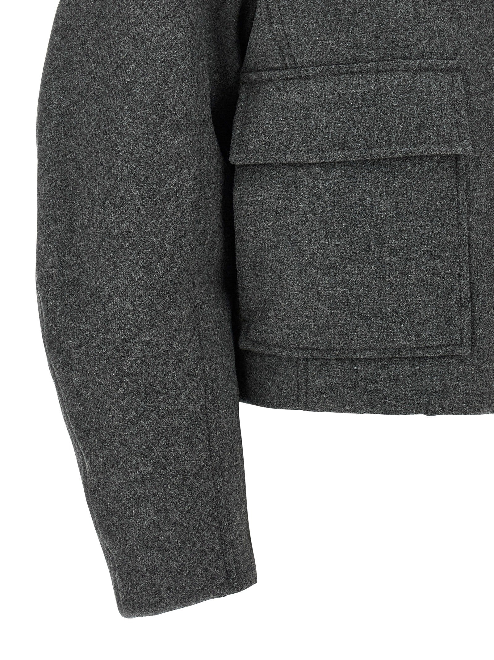 Brunello Cucinelli Women Shearling Collar Cropped Jacket BRUNELLO CUCINELLI
