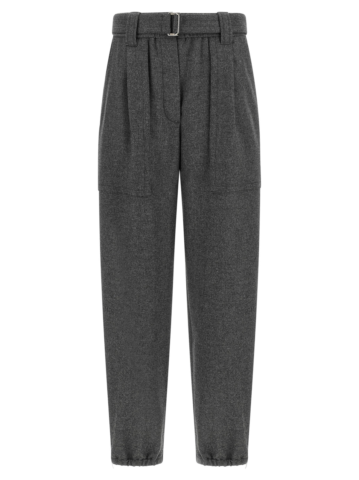 Brunello Cucinelli Women Grey 'Loose Cargo' Pants BRUNELLO CUCINELLI