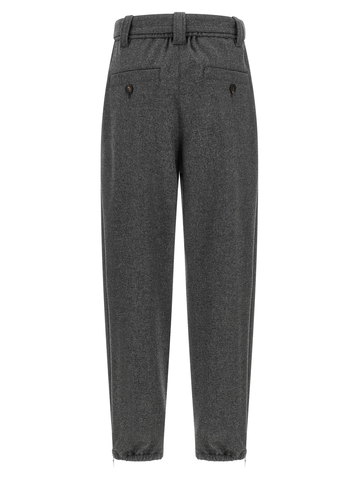 Brunello Cucinelli Women Grey 'Loose Cargo' Pants BRUNELLO CUCINELLI