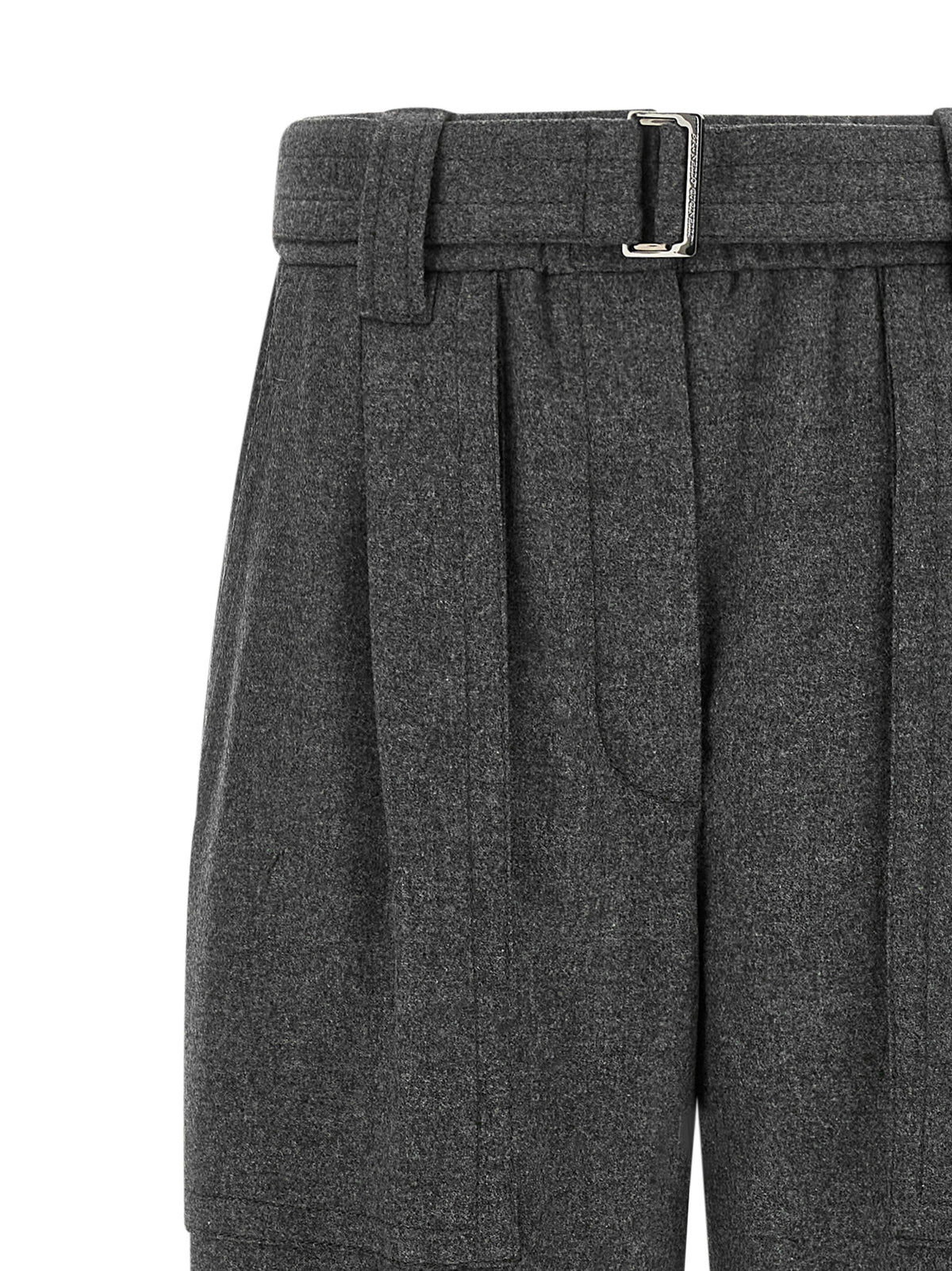 Brunello Cucinelli Women Grey 'Loose Cargo' Pants BRUNELLO CUCINELLI