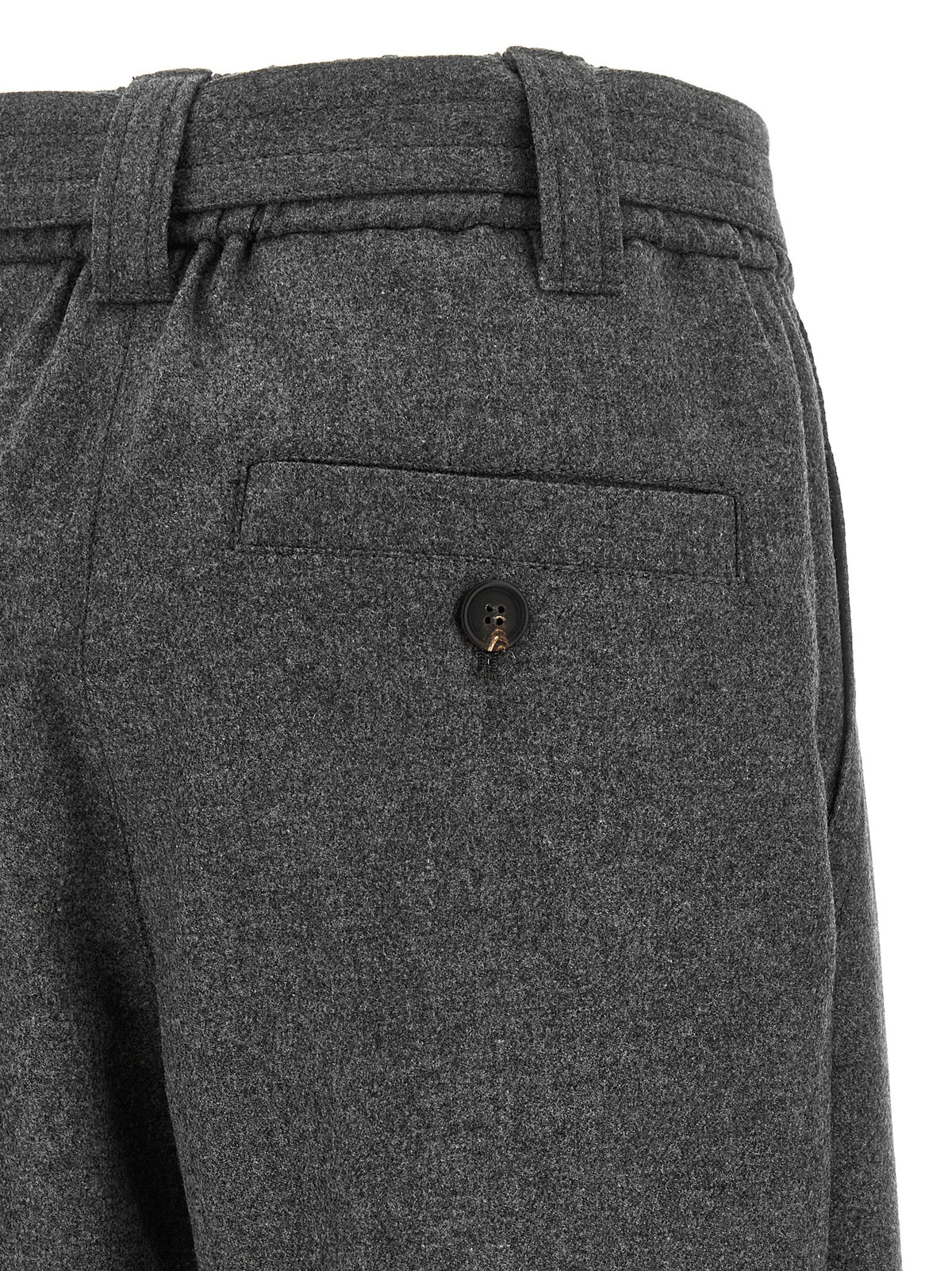 Brunello Cucinelli Women Grey 'Loose Cargo' Pants BRUNELLO CUCINELLI