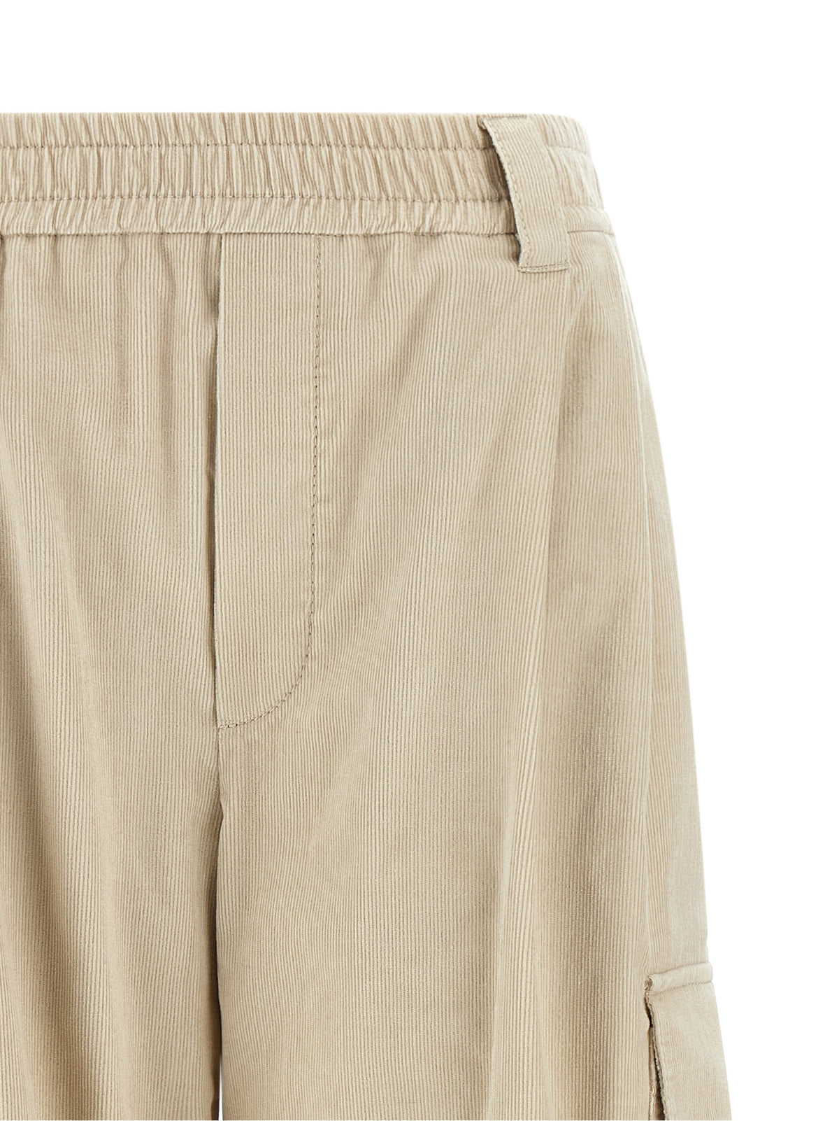Brunello Cucinelli Women Beige 'Baggy Cargo' Pants BRUNELLO CUCINELLI