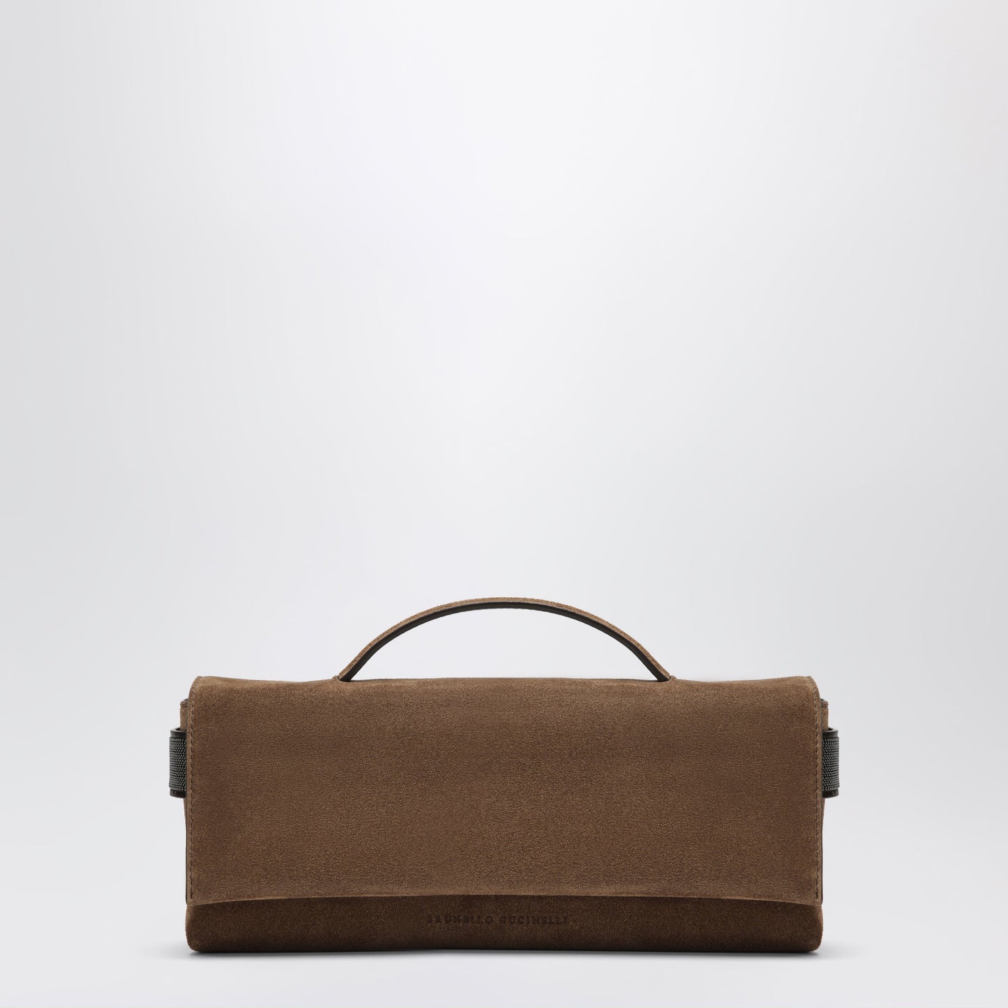 Brunello Cucinelli Essence Caramel Suede Clutch Bag Women BRUNELLO CUCINELLI