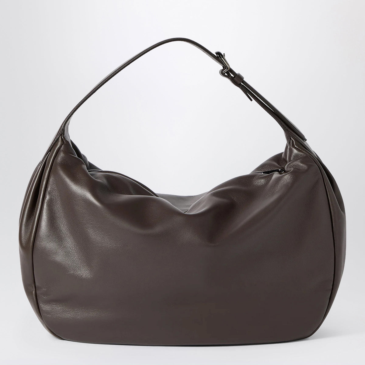 Brunello Cucinelli Brown Hobo Boule Bag In Nappa Leather Women BRUNELLO CUCINELLI