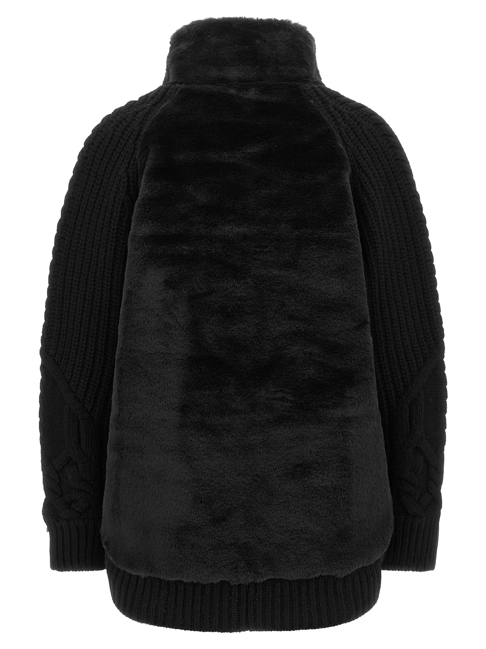 Herno Women Cardigan With Fur Insert HERNO