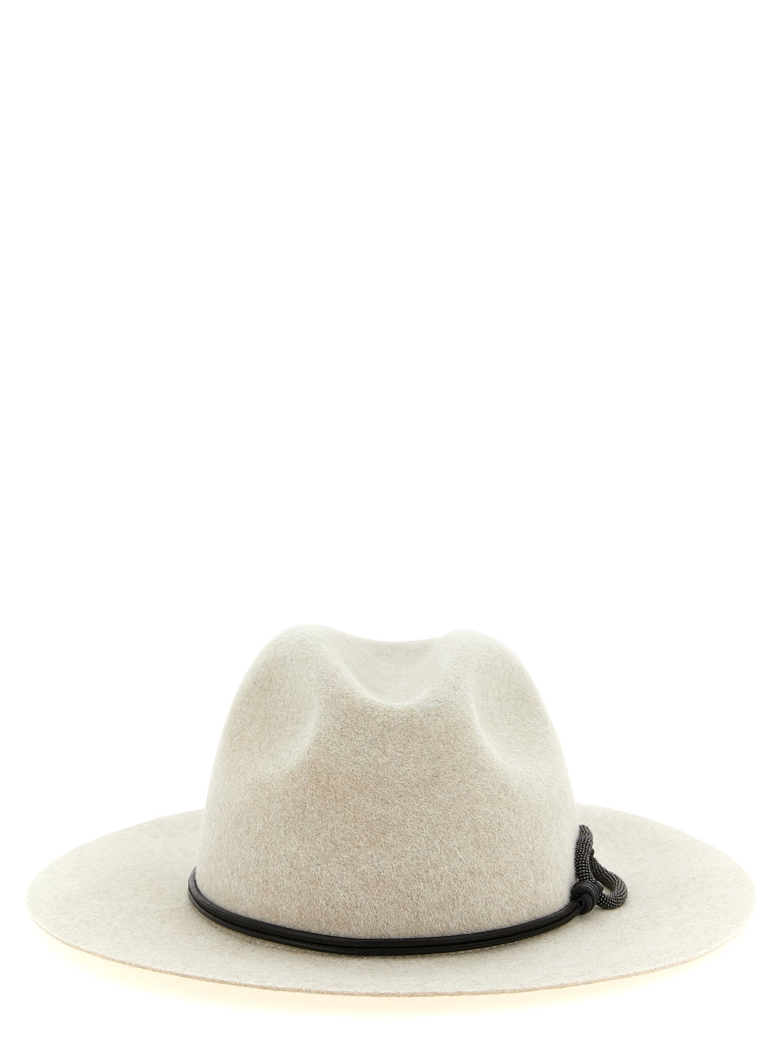 Brunello Cucinelli Women 'Fedora' Hat With Wide Brim And Cord BRUNELLO CUCINELLI