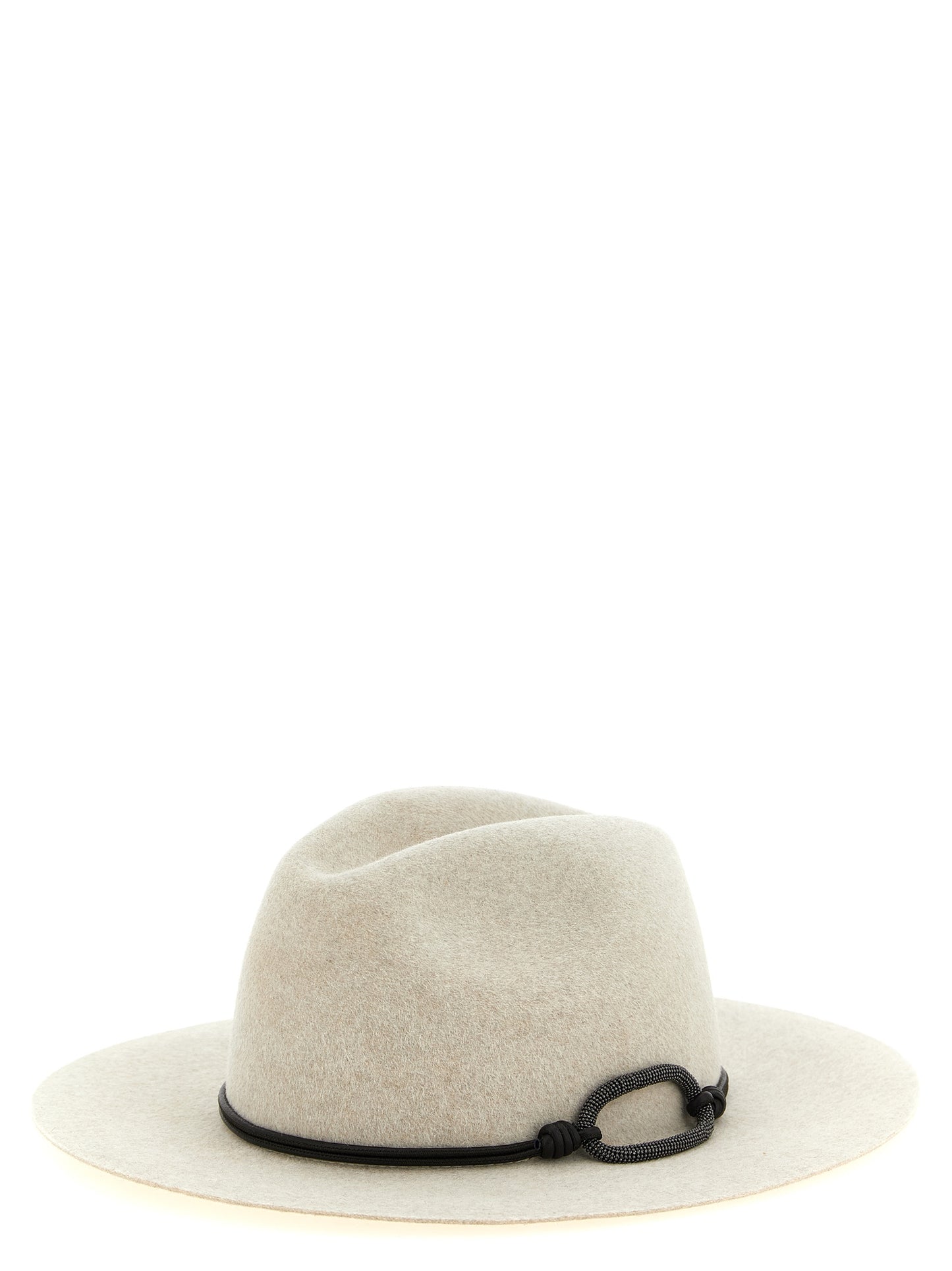 Brunello Cucinelli Women 'Fedora' Hat With Wide Brim And Cord BRUNELLO CUCINELLI