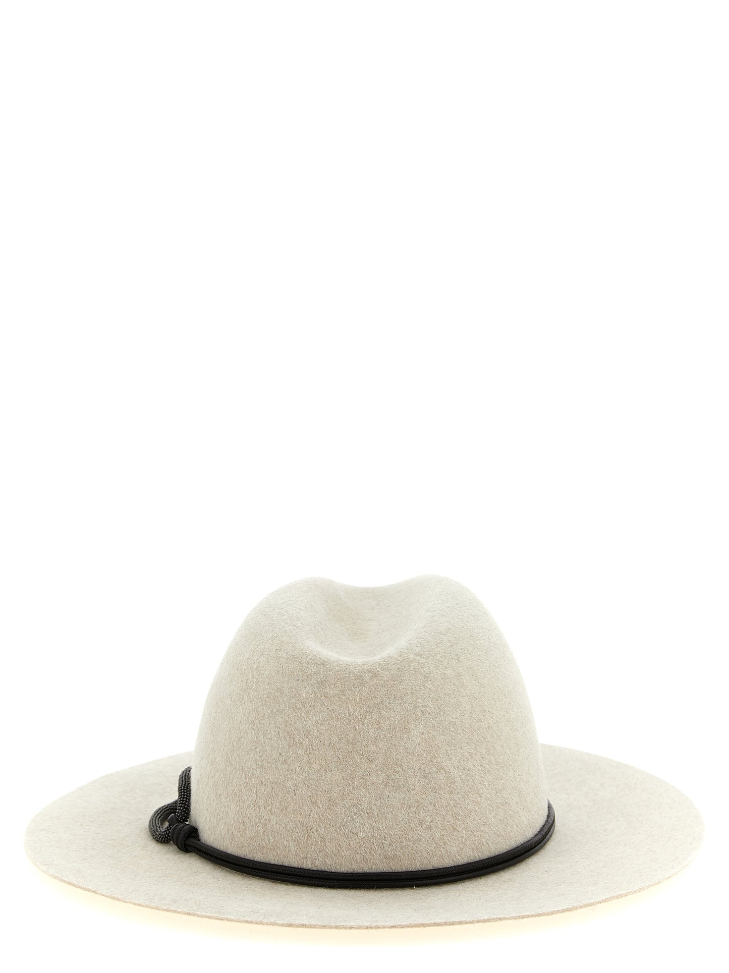 Brunello Cucinelli Women 'Fedora' Hat With Wide Brim And Cord BRUNELLO CUCINELLI