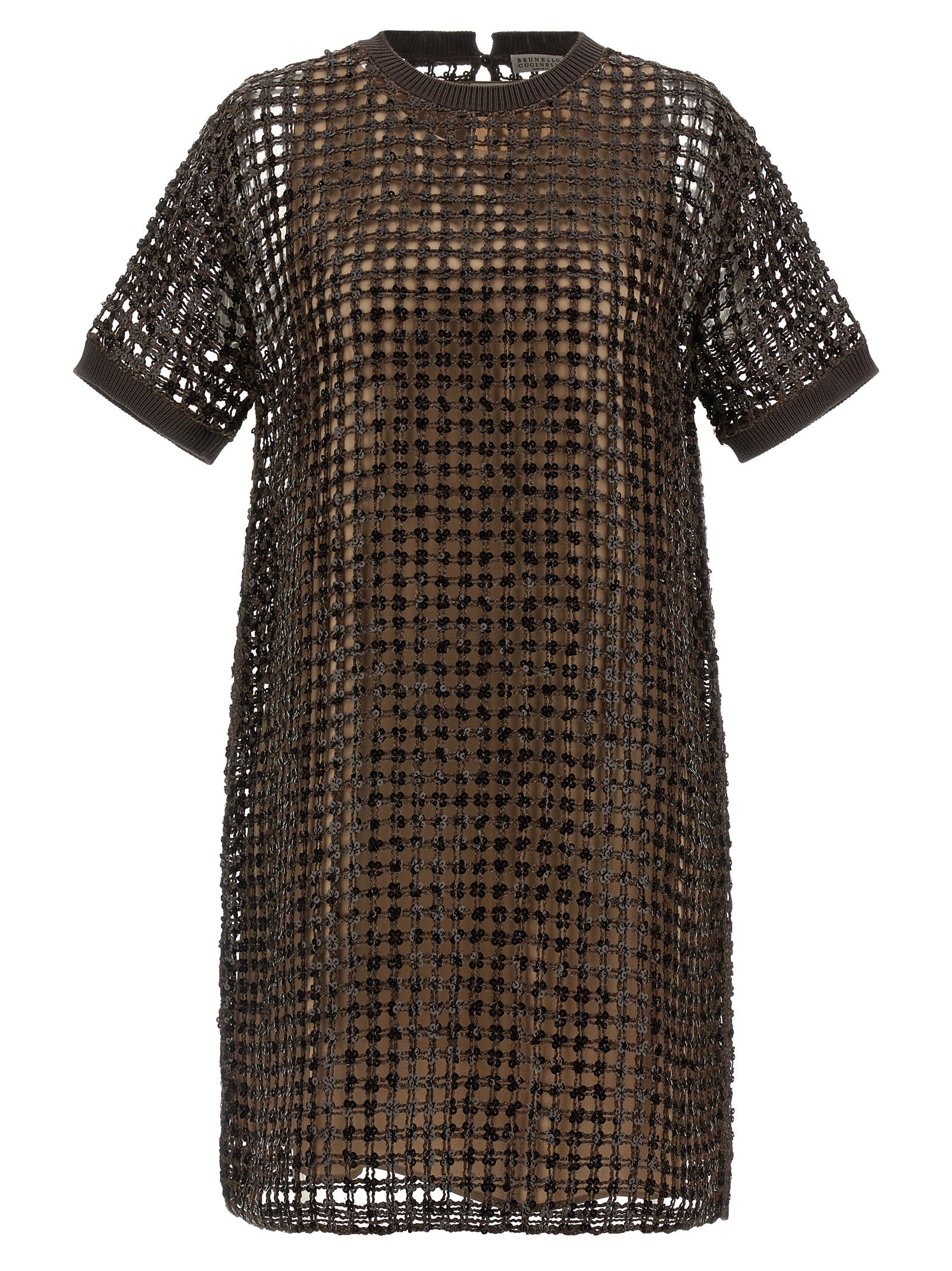 Brunello Cucinelli Women Sequin Mesh Dress BRUNELLO CUCINELLI