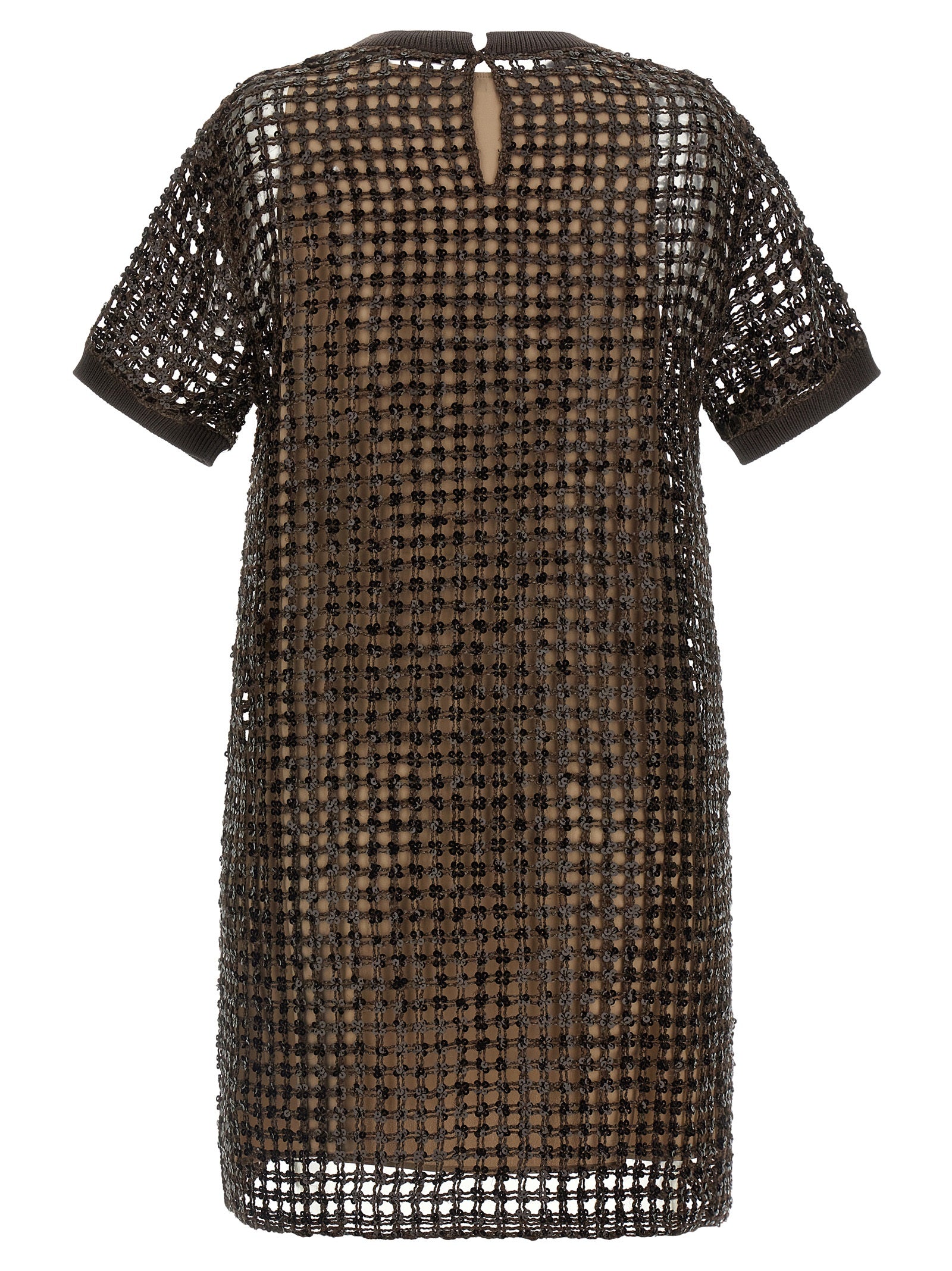 Brunello Cucinelli Women Sequin Mesh Dress BRUNELLO CUCINELLI