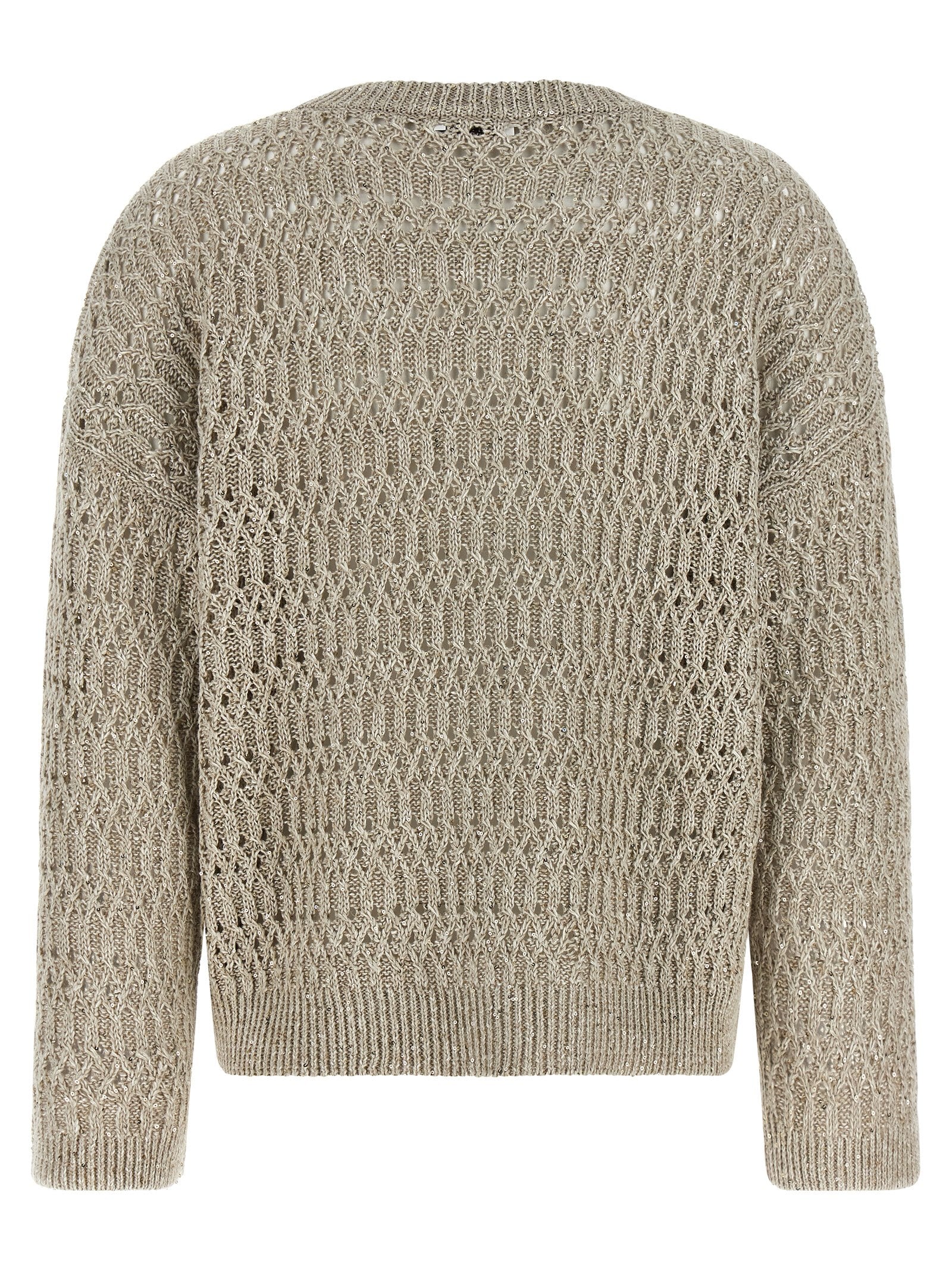 Brunello Cucinelli Women 'Dazzling Braids' Sweater BRUNELLO CUCINELLI