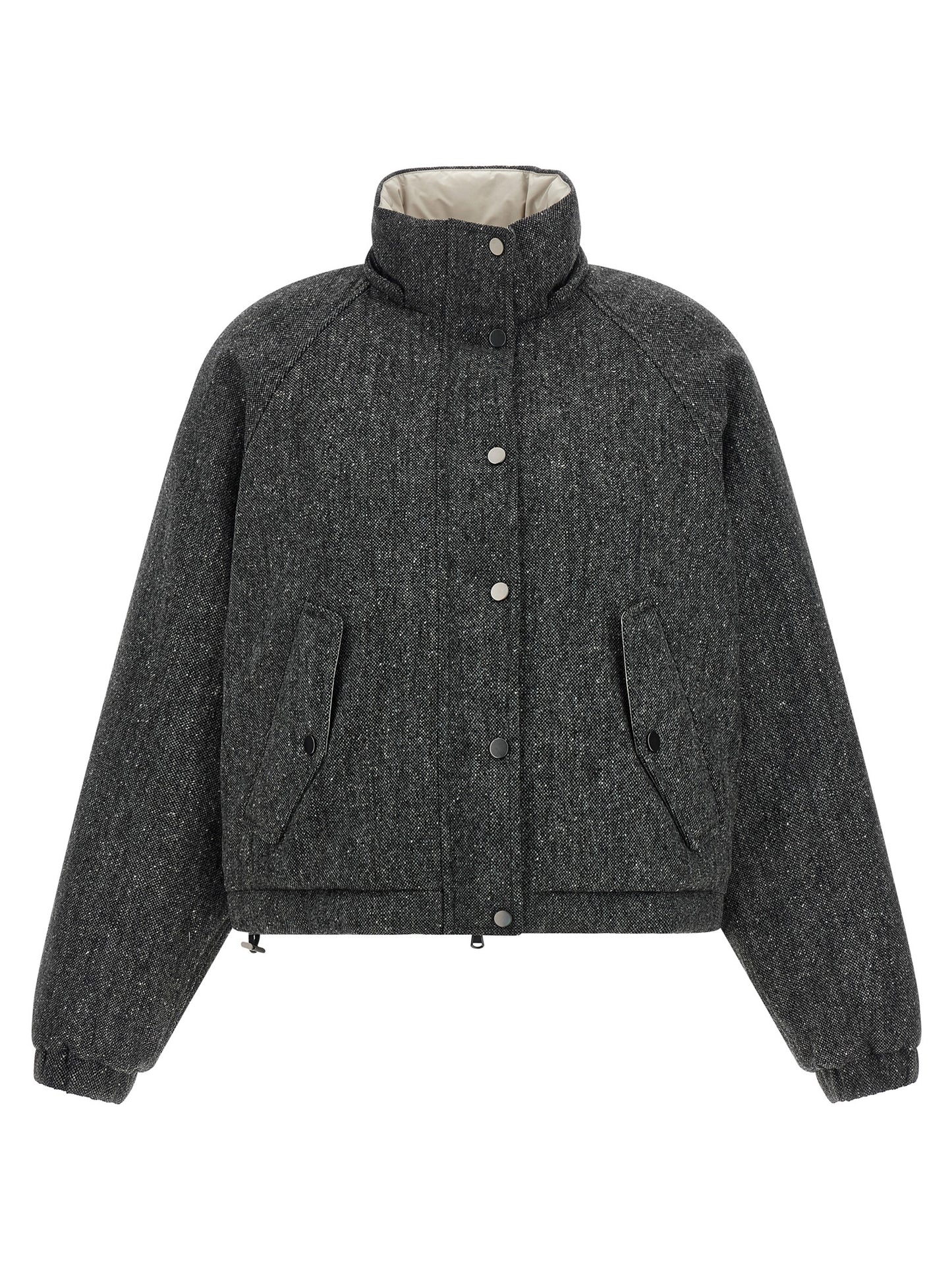 Brunello Cucinelli Women 'Shiny Zipper Pull' Down Jacket BRUNELLO CUCINELLI