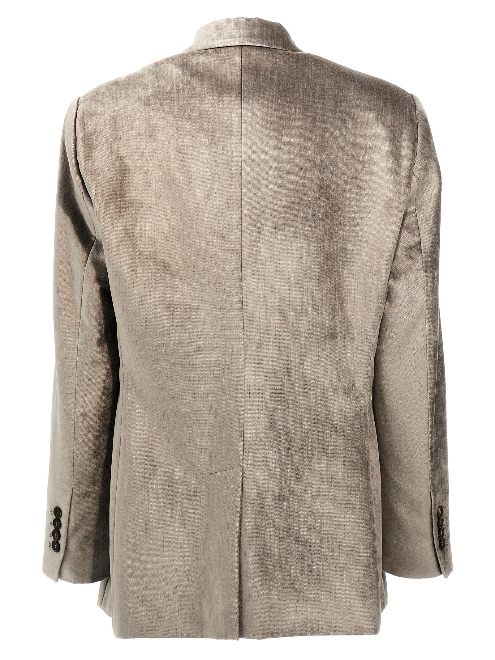 Brunello Cucinelli Women Single-Breasted Chenille Blazer BRUNELLO CUCINELLI