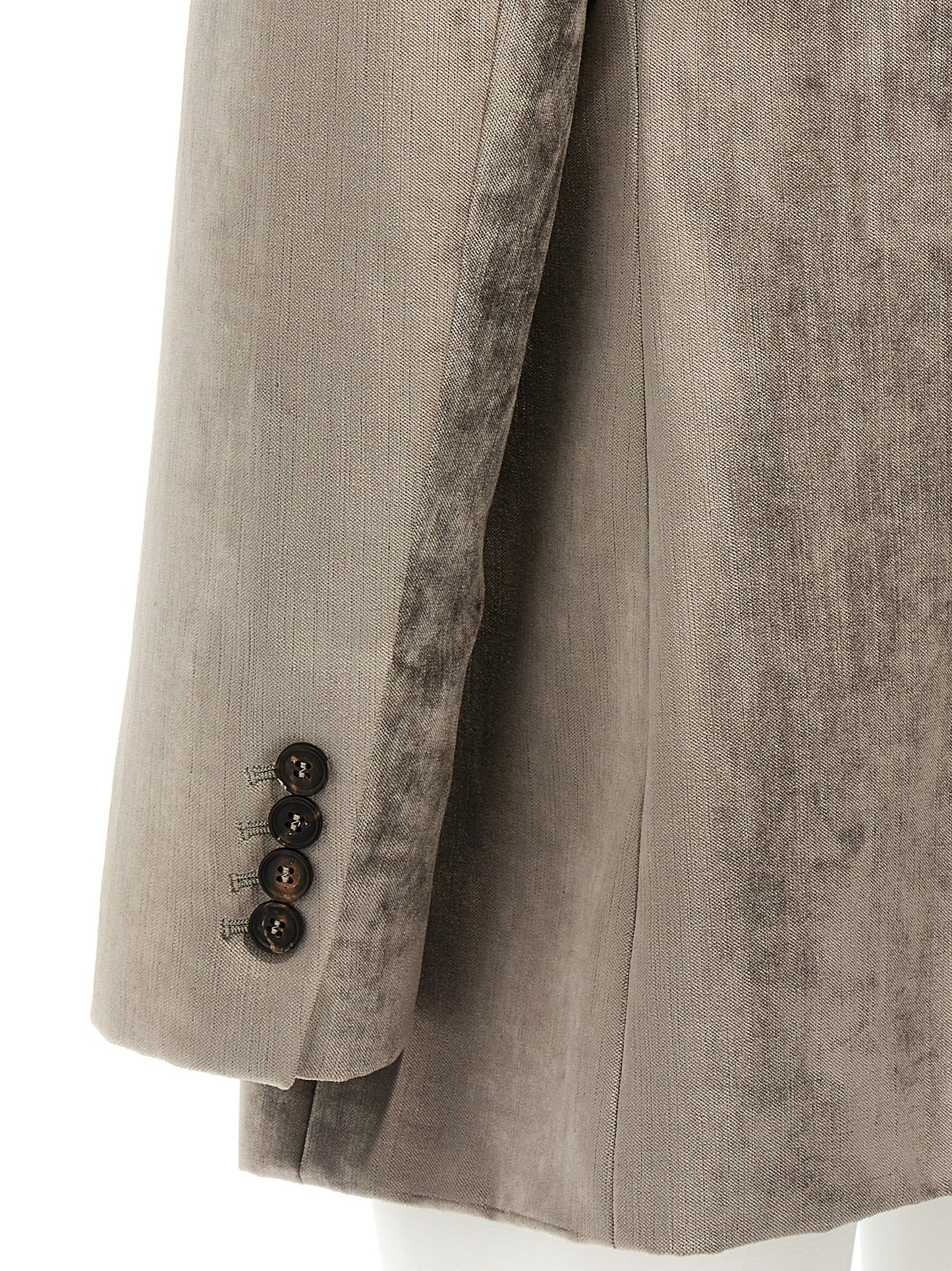 Brunello Cucinelli Women Single-Breasted Chenille Blazer BRUNELLO CUCINELLI