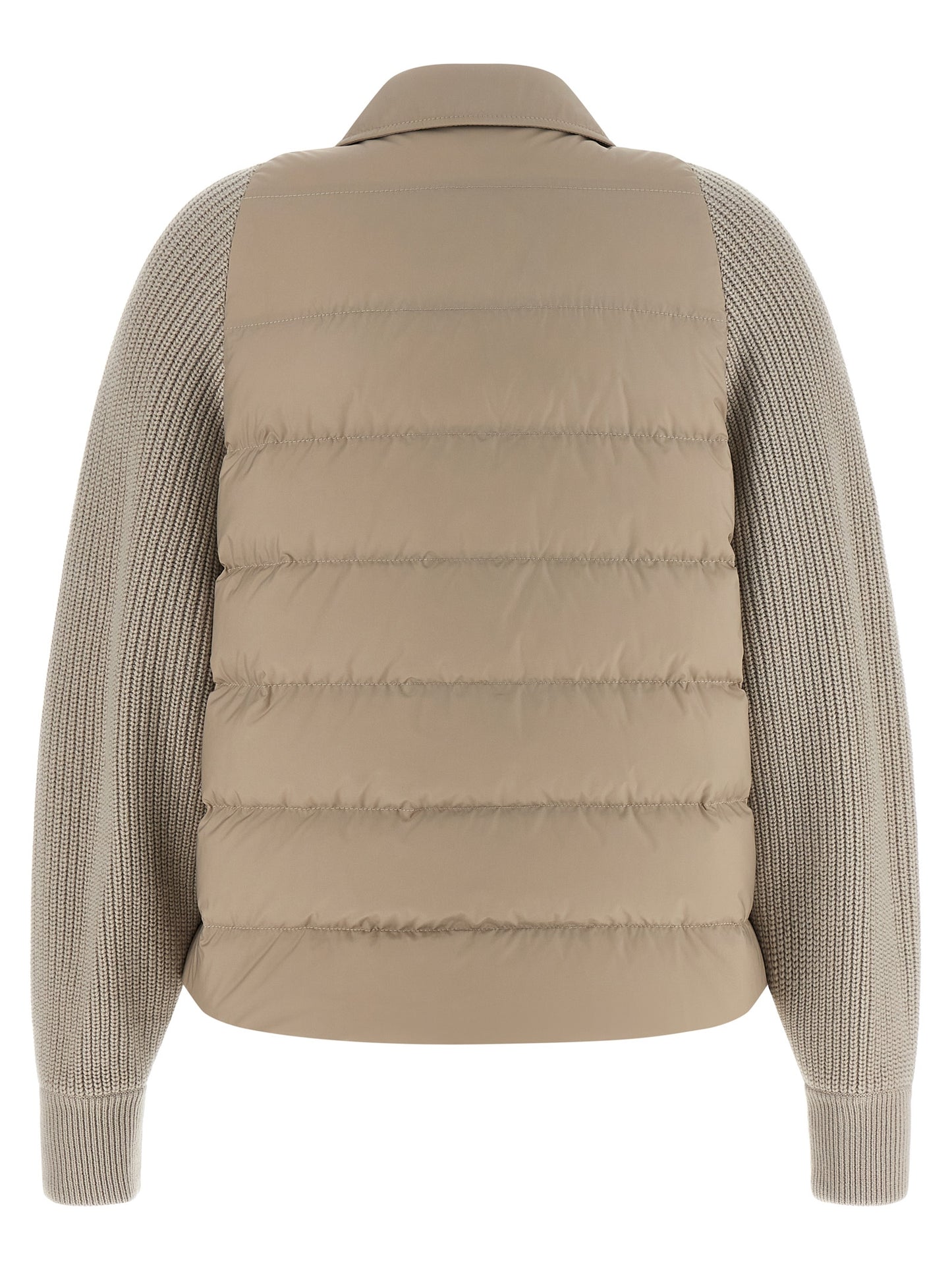Brunello Cucinelli Women 'Shiny Flap Detail' Down Jacket BRUNELLO CUCINELLI