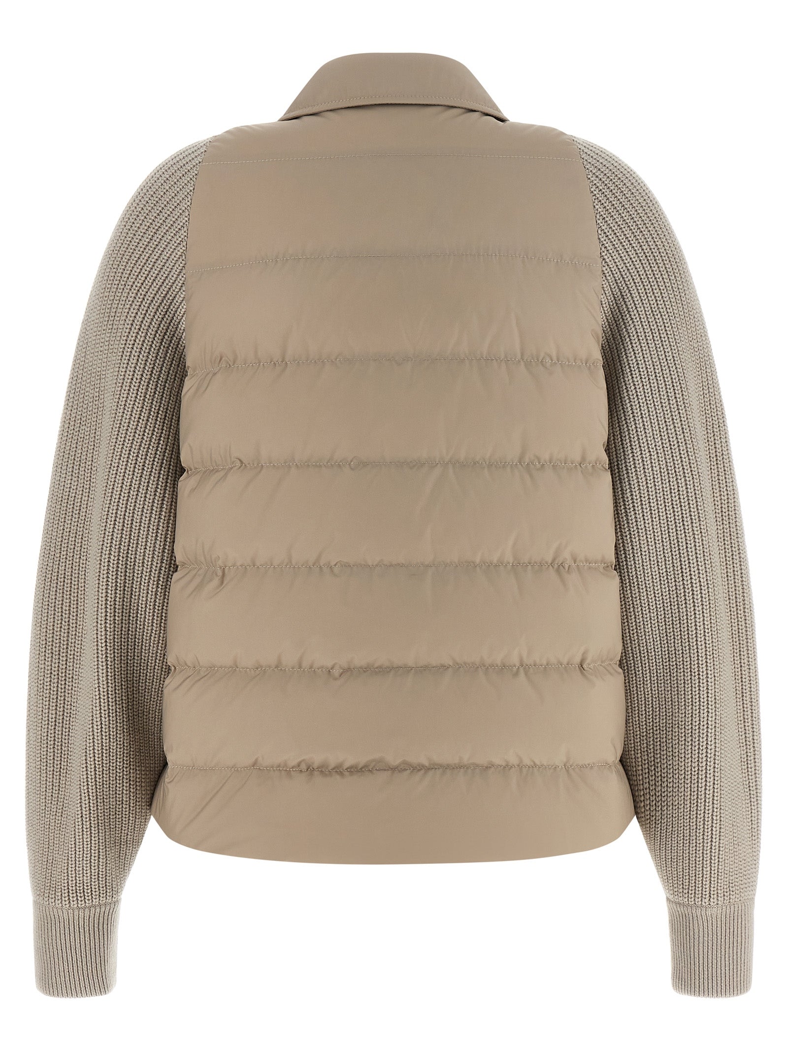 Brunello Cucinelli Women 'Shiny Flap Detail' Down Jacket BRUNELLO CUCINELLI