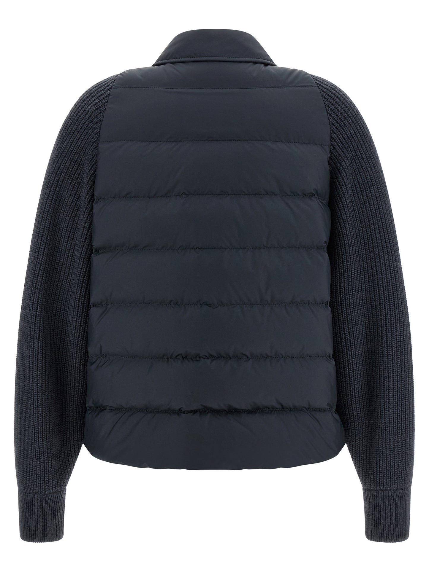 Brunello Cucinelli Women 'Shiny Flap Detail' Down Jacket BRUNELLO CUCINELLI