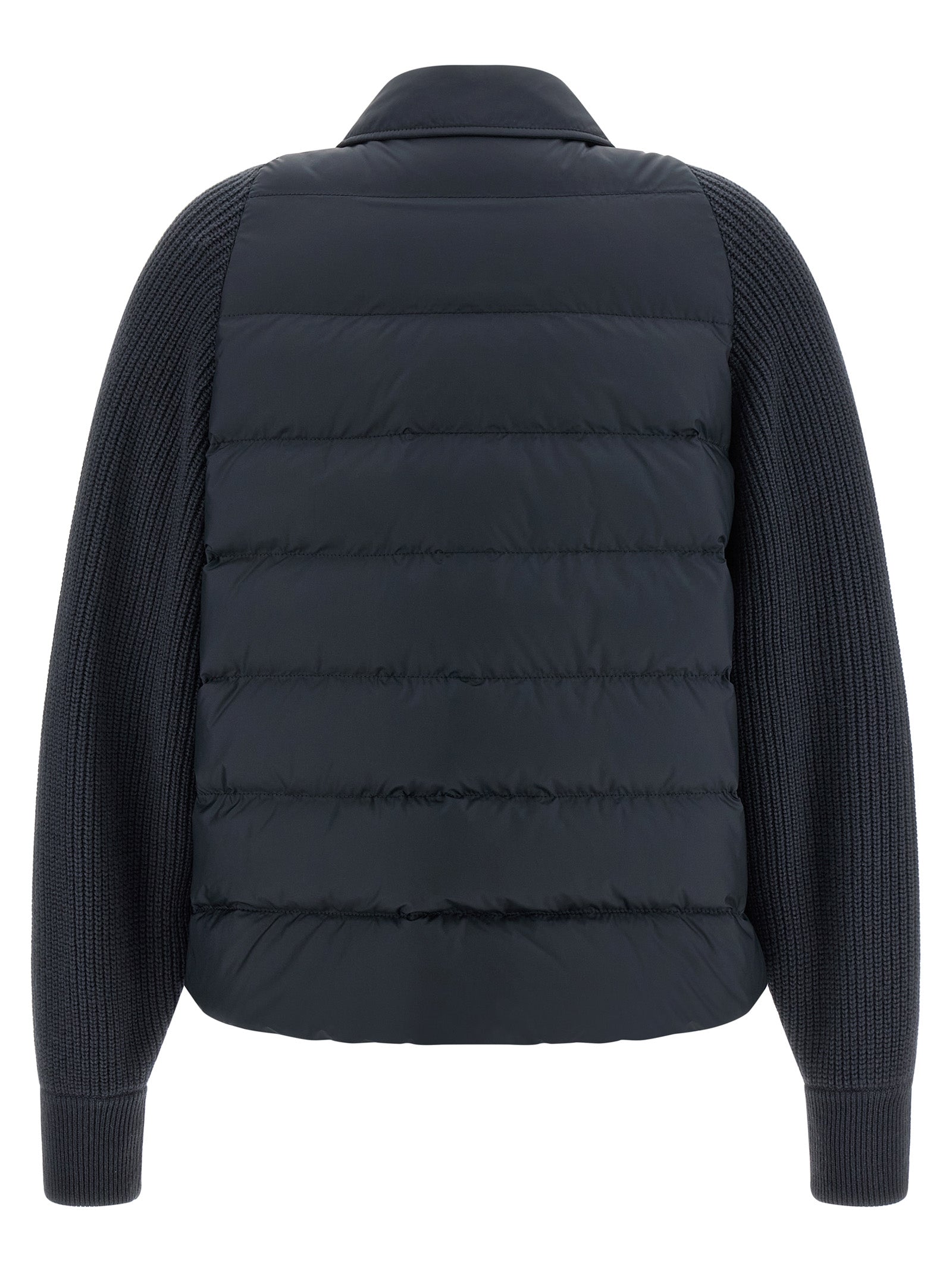 Brunello Cucinelli Women 'Shiny Flap Detail' Down Jacket BRUNELLO CUCINELLI