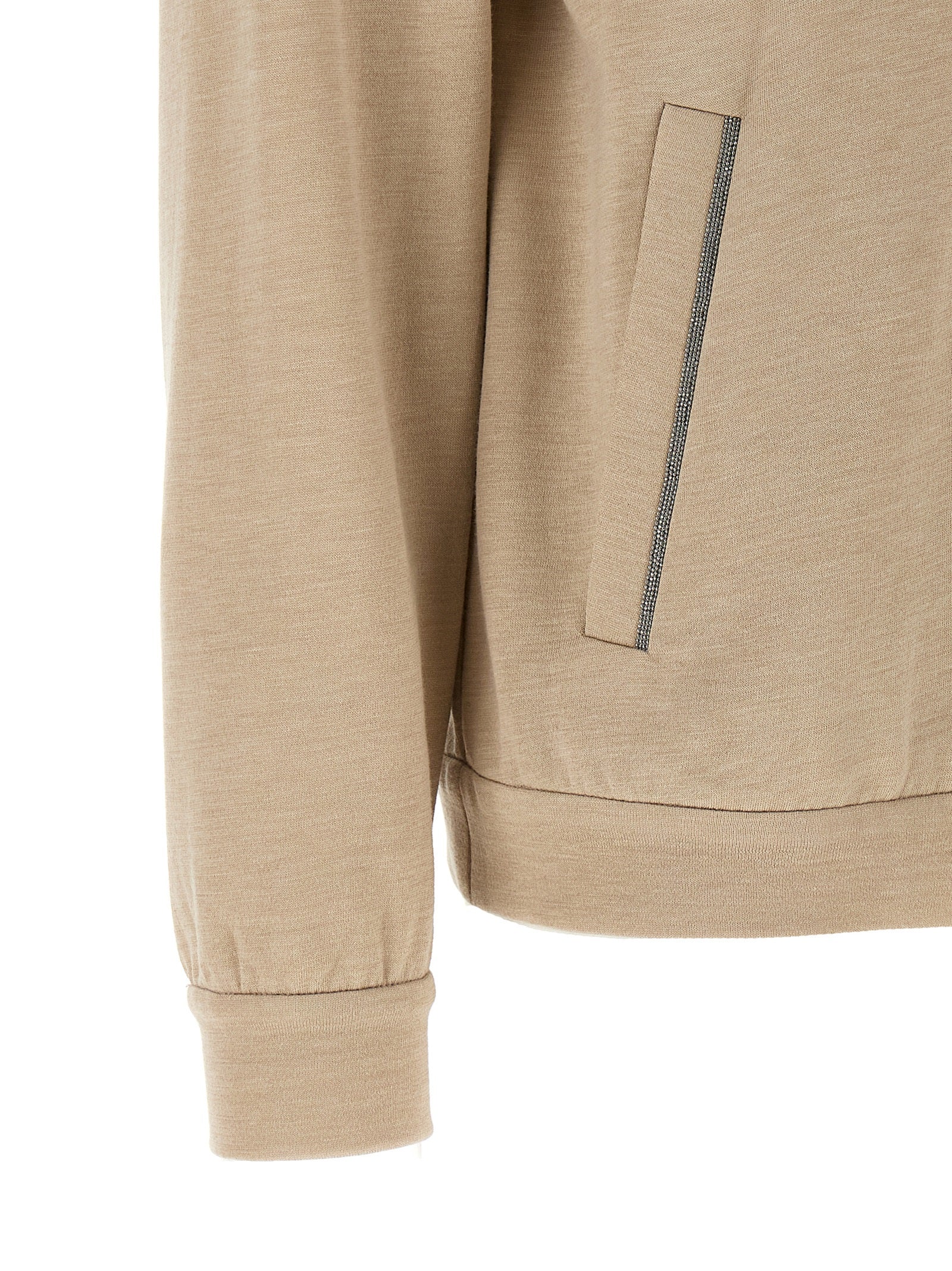 Brunello Cucinelli Women 'Precious Zipper Pull' Hoodie BRUNELLO CUCINELLI
