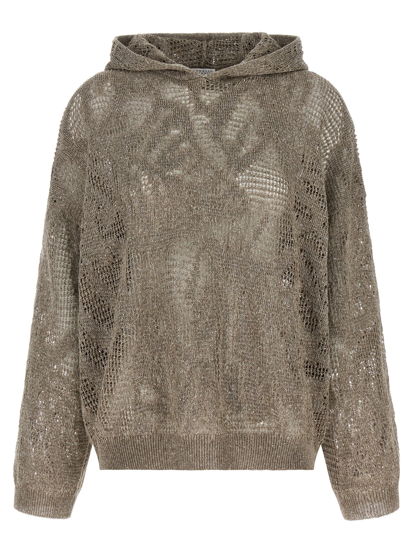 Brunello Cucinelli Women Openwork Hooded Sweater BRUNELLO CUCINELLI