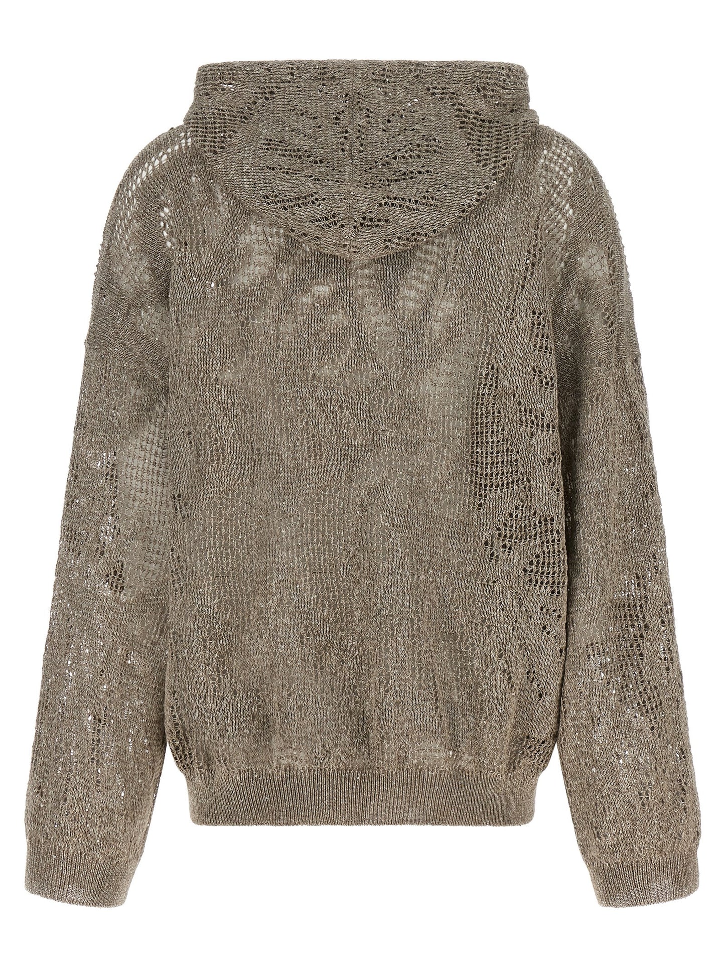 Brunello Cucinelli Women Openwork Hooded Sweater BRUNELLO CUCINELLI