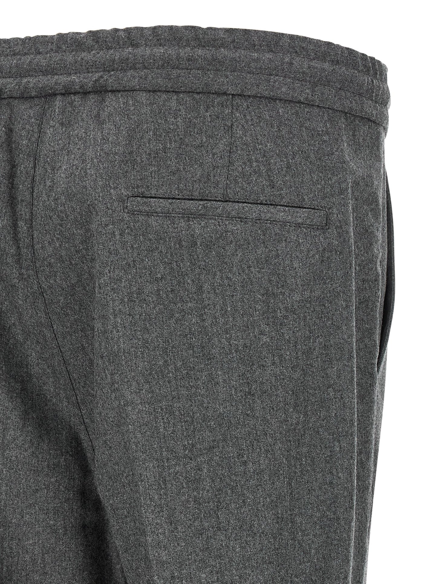 Brunello Cucinelli Men Wool Flannel Pants BRUNELLO CUCINELLI