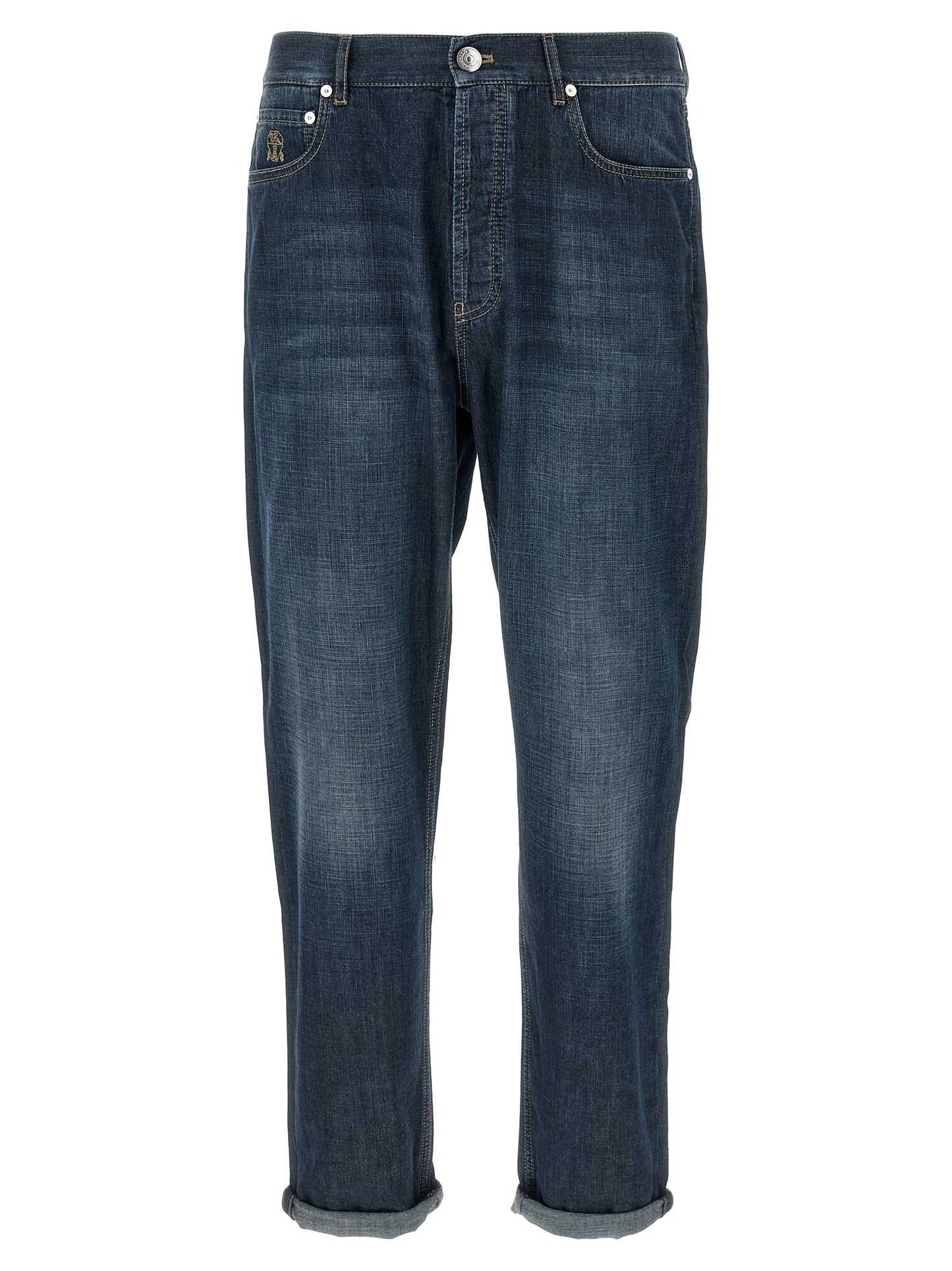 Brunello Cucinelli Men Jeans Denim Old BRUNELLO CUCINELLI