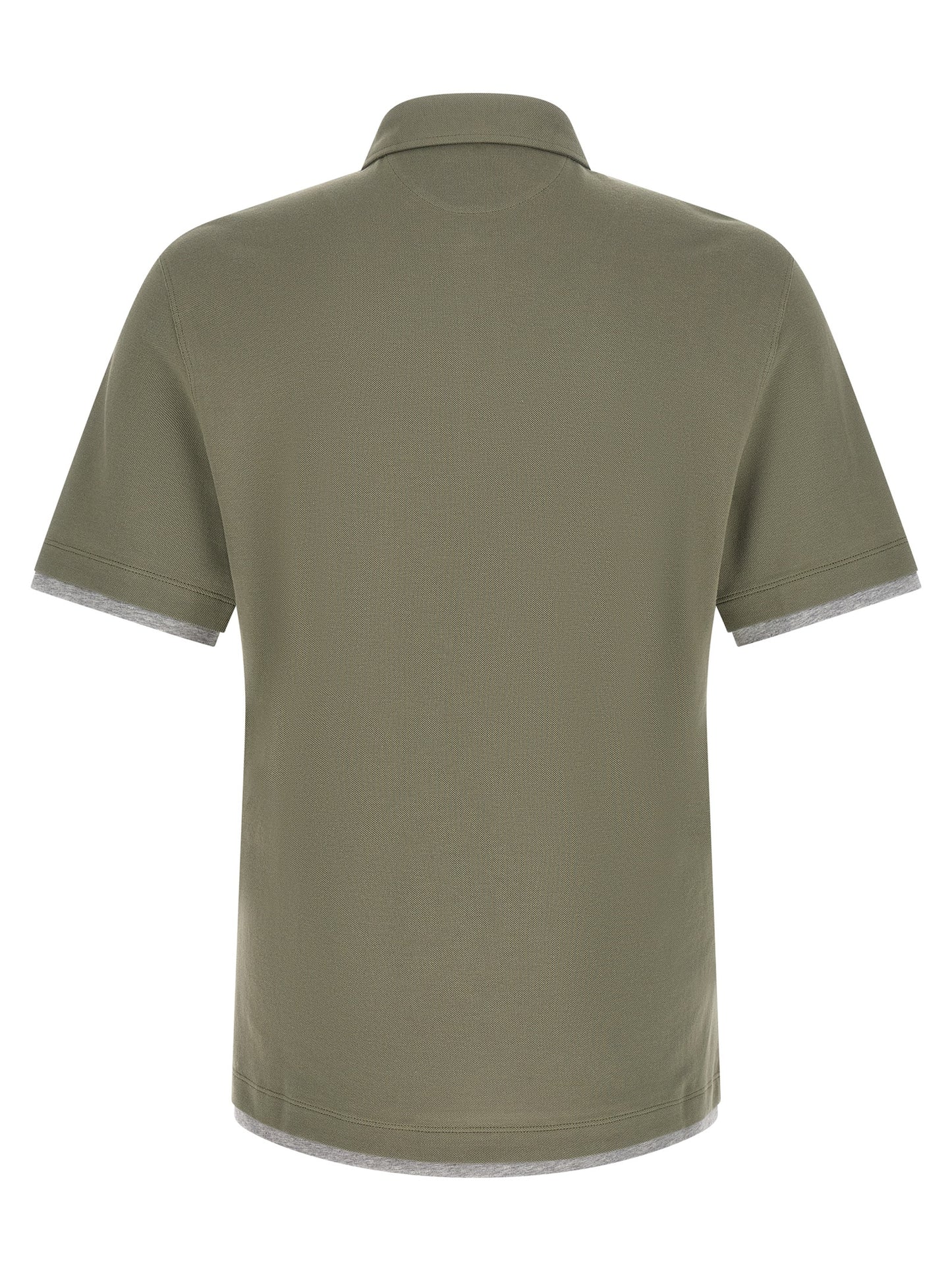 Brunello Cucinelli Men 'Faux Layering' Polo Shirt BRUNELLO CUCINELLI