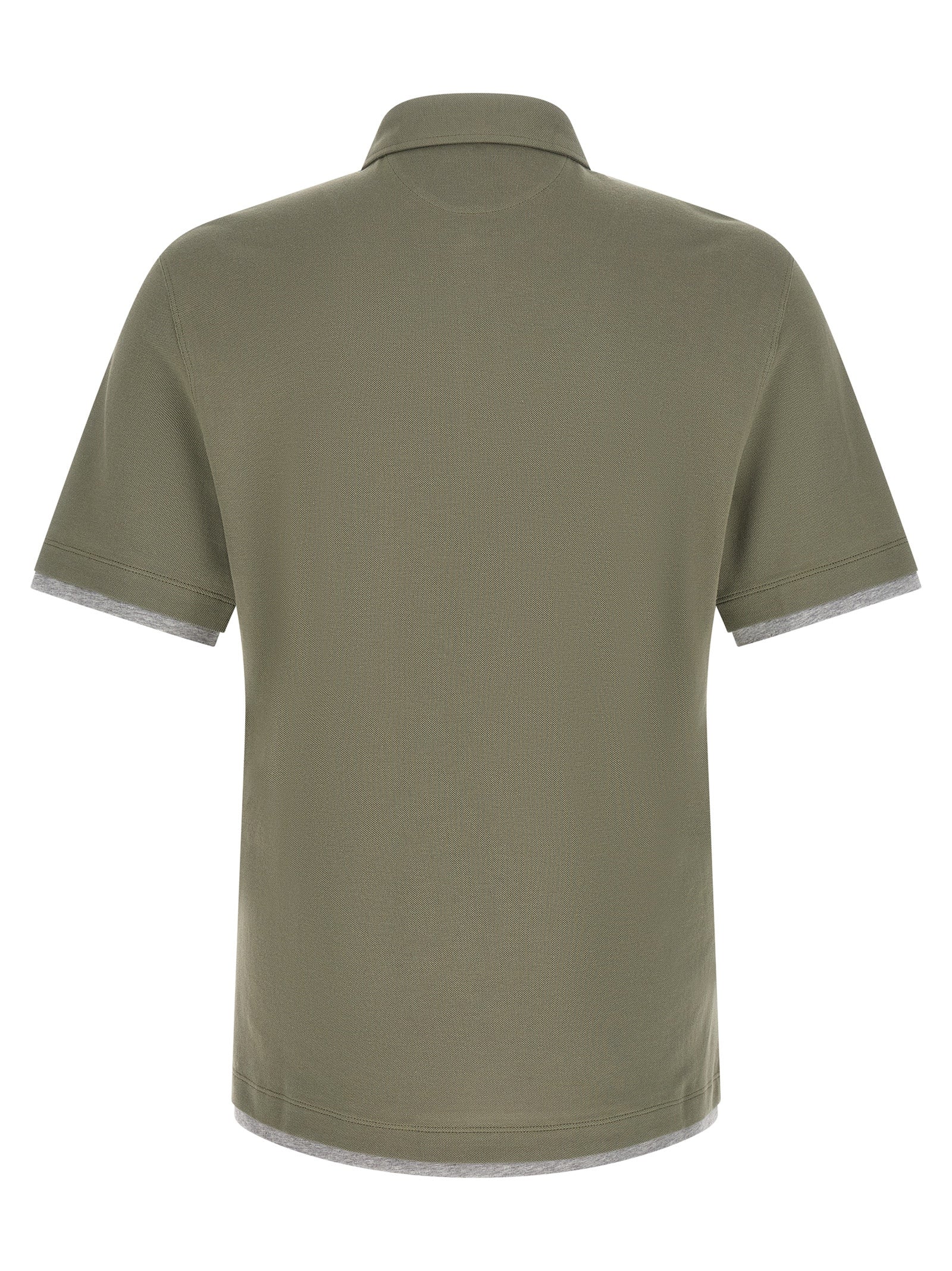 Brunello Cucinelli Men 'Faux Layering' Polo Shirt BRUNELLO CUCINELLI
