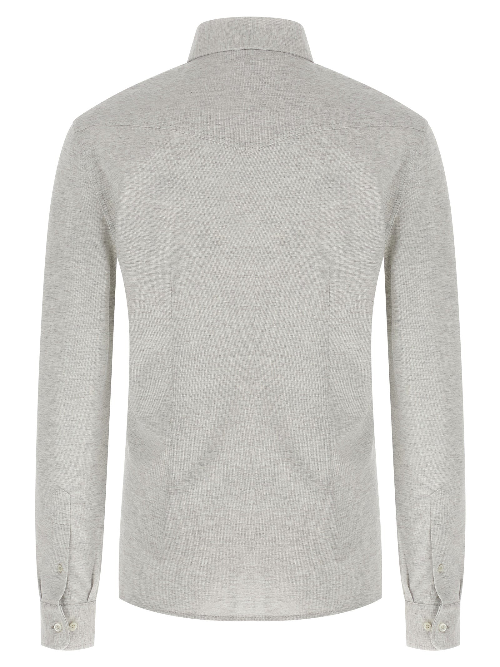 Brunello Cucinelli Men Piqué Cotton Shirt BRUNELLO CUCINELLI