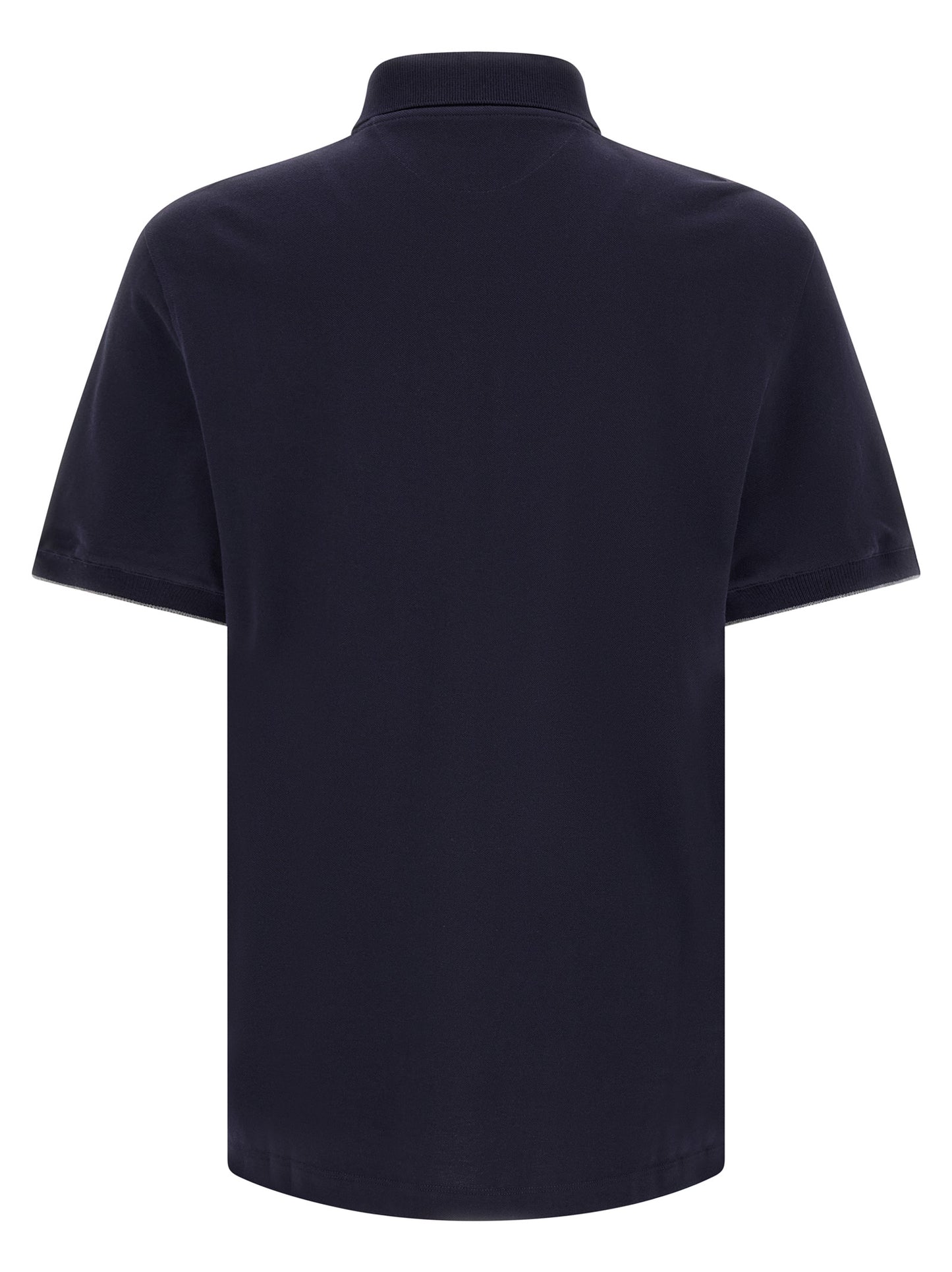 Brunello Cucinelli Men Logo Piqué Polo Shirt BRUNELLO CUCINELLI