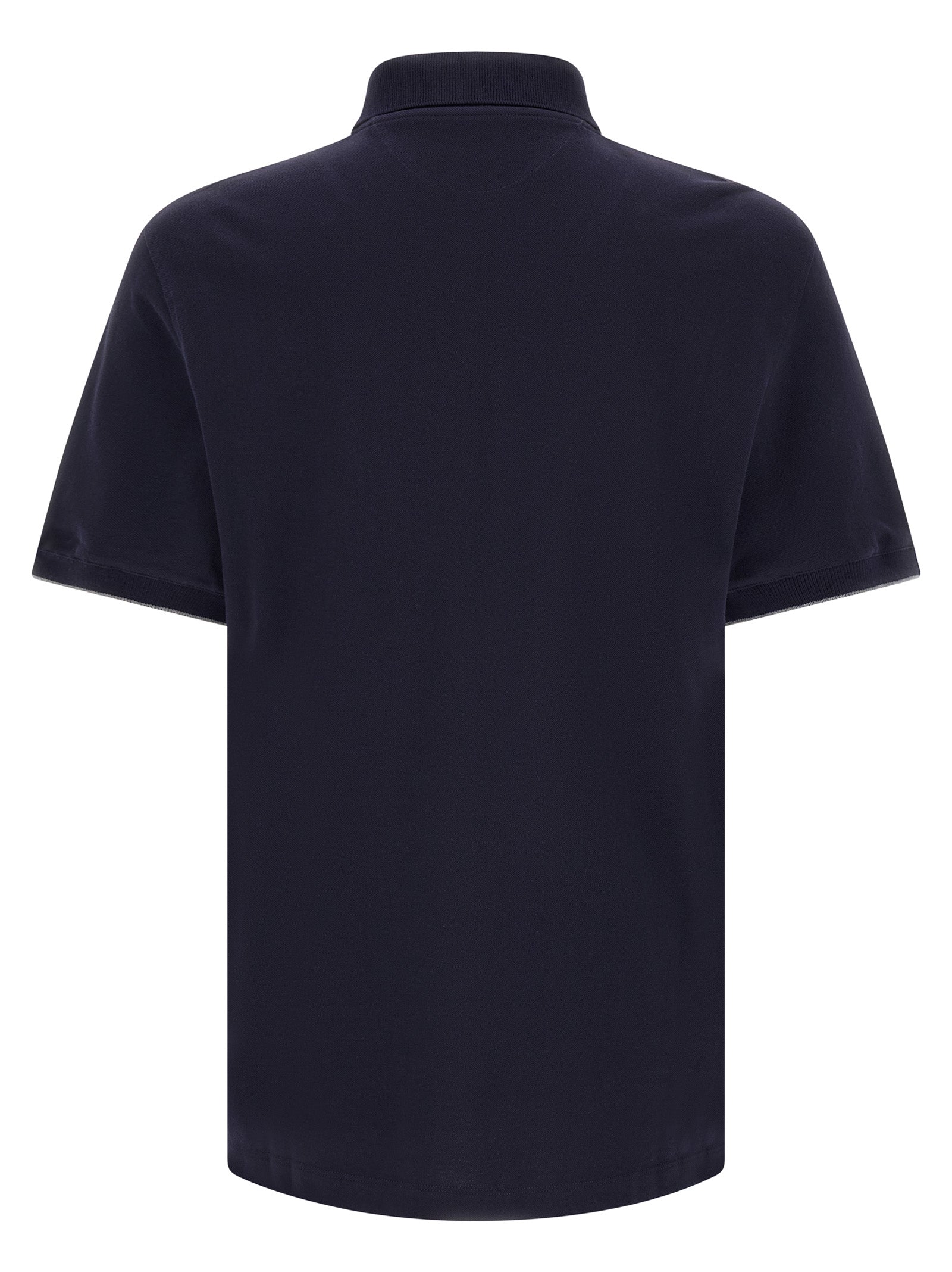 Brunello Cucinelli Men Logo Piqué Polo Shirt BRUNELLO CUCINELLI