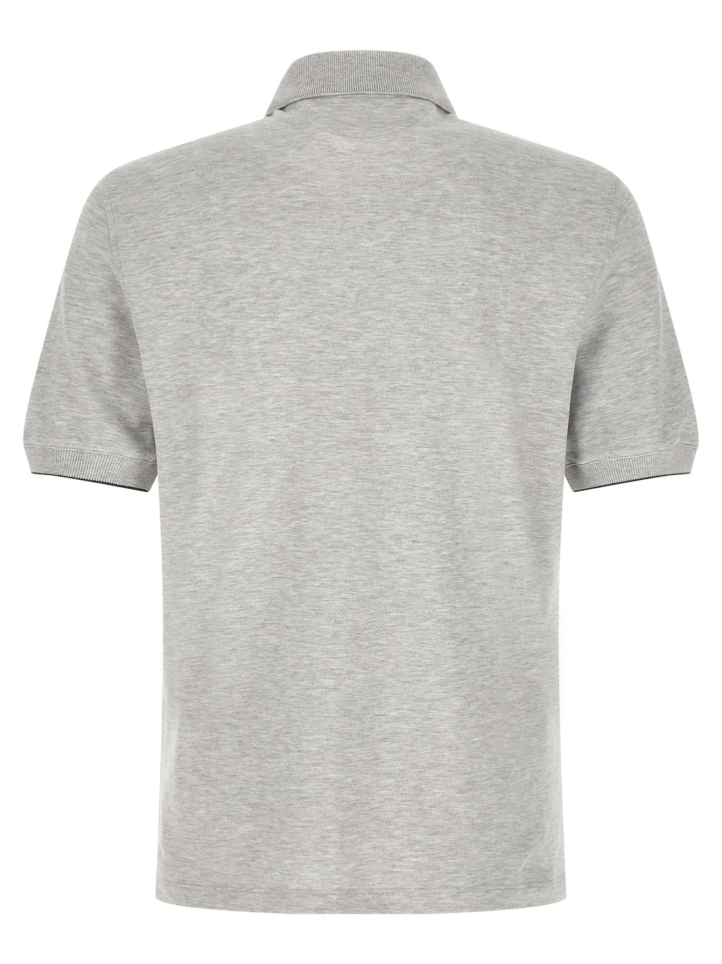 Brunello Cucinelli Men Logo Piqué Polo Shirt BRUNELLO CUCINELLI