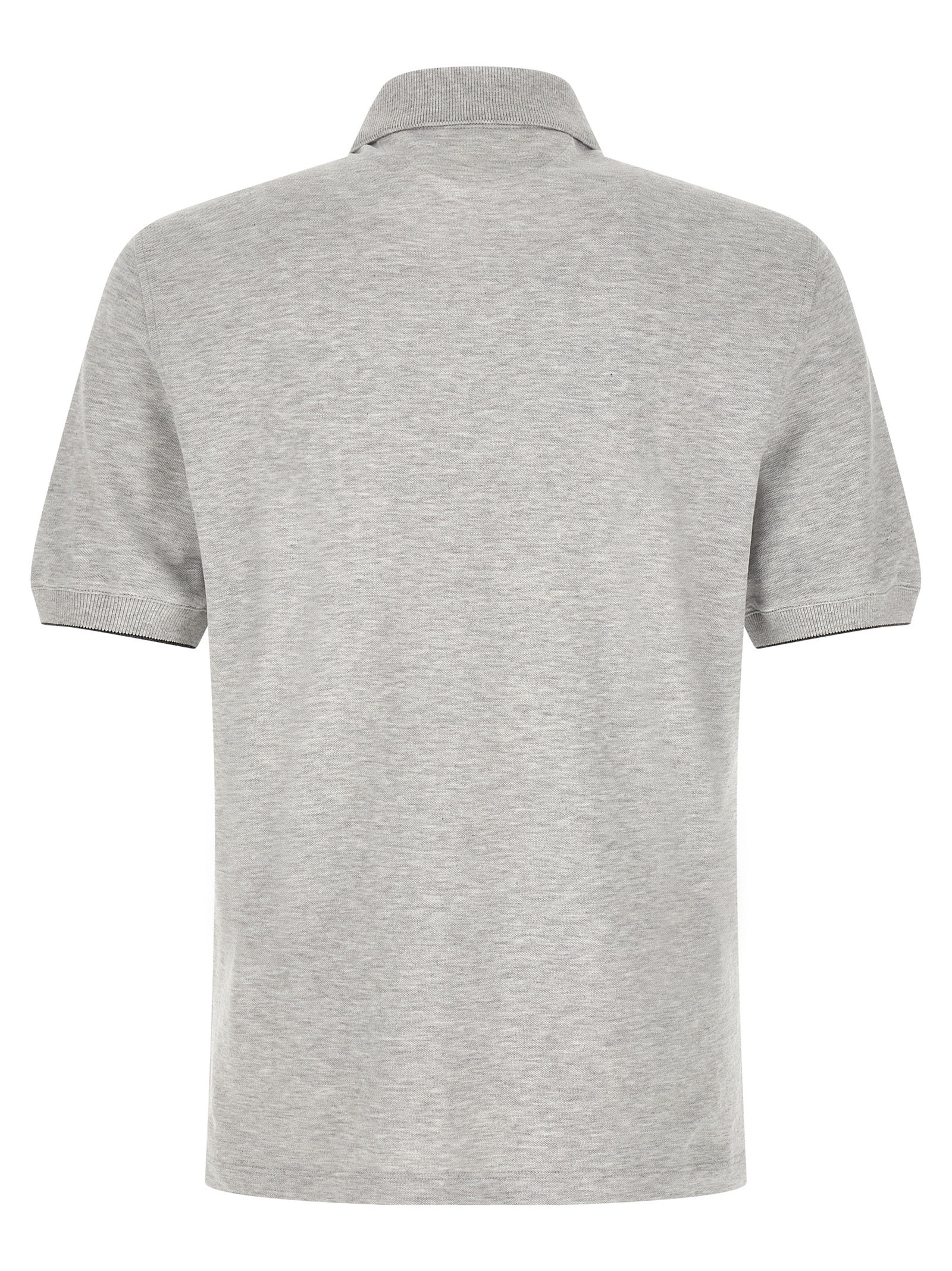 Brunello Cucinelli Men Logo Piqué Polo Shirt BRUNELLO CUCINELLI