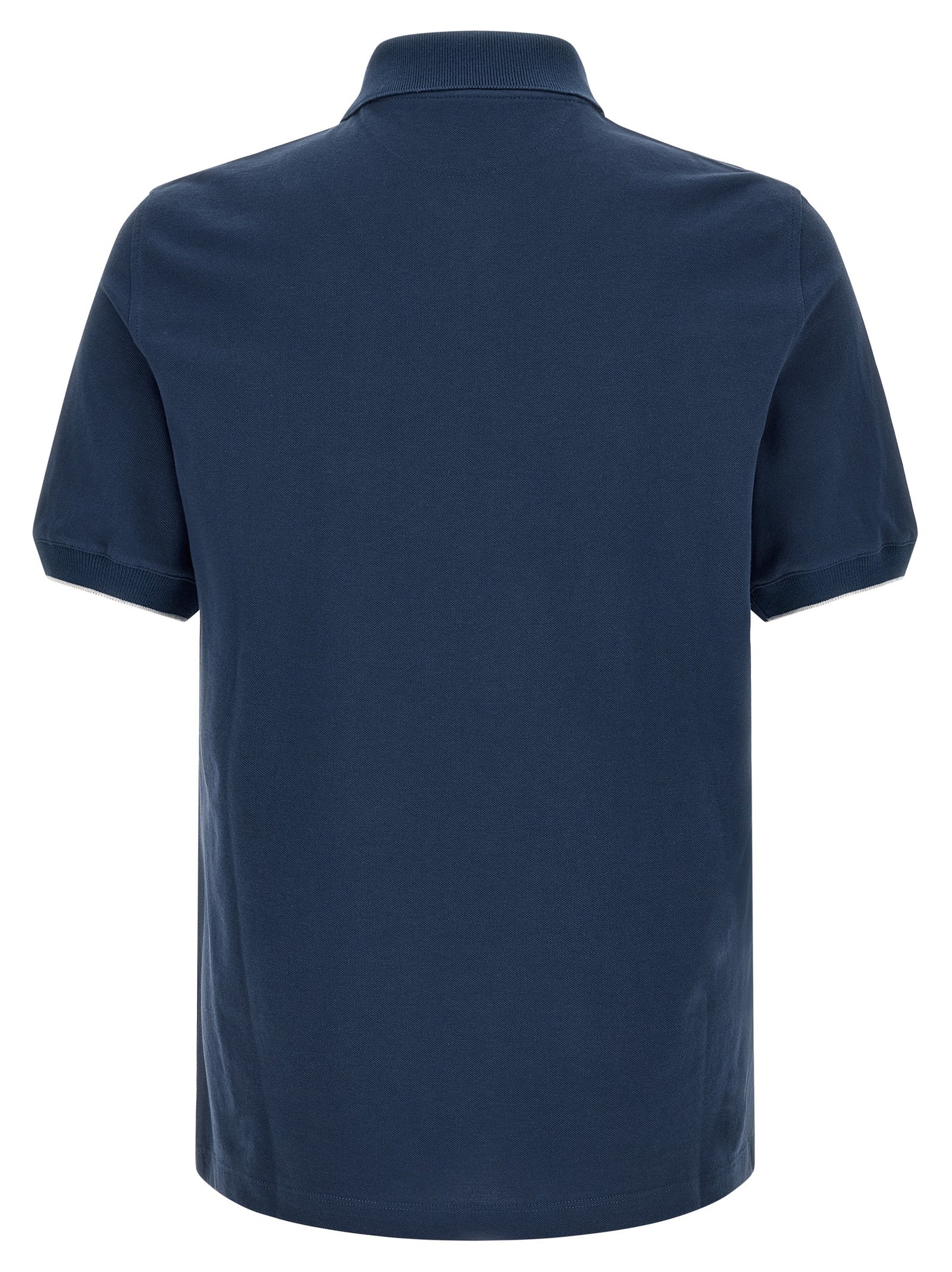 Brunello Cucinelli Men Logo Piqué Polo Shirt BRUNELLO CUCINELLI