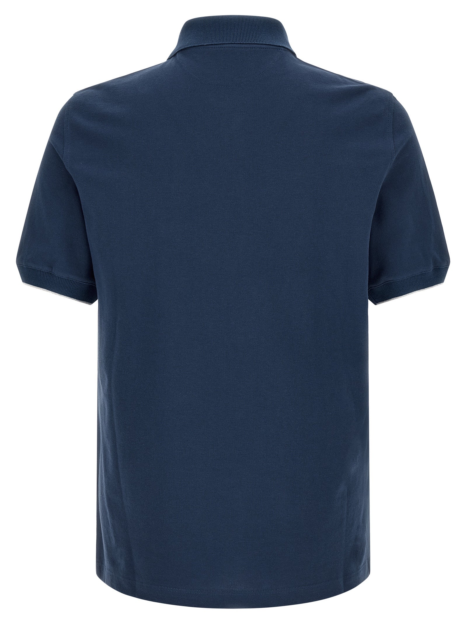 Brunello Cucinelli Men Logo Piqué Polo Shirt BRUNELLO CUCINELLI