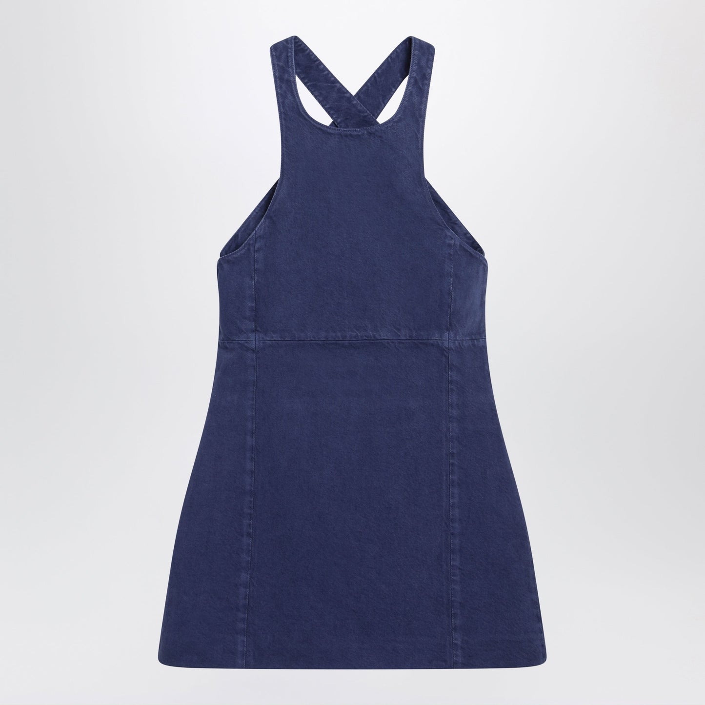Miu Miu Short Ink-Colored Gabardine Dress Women MIU MIU