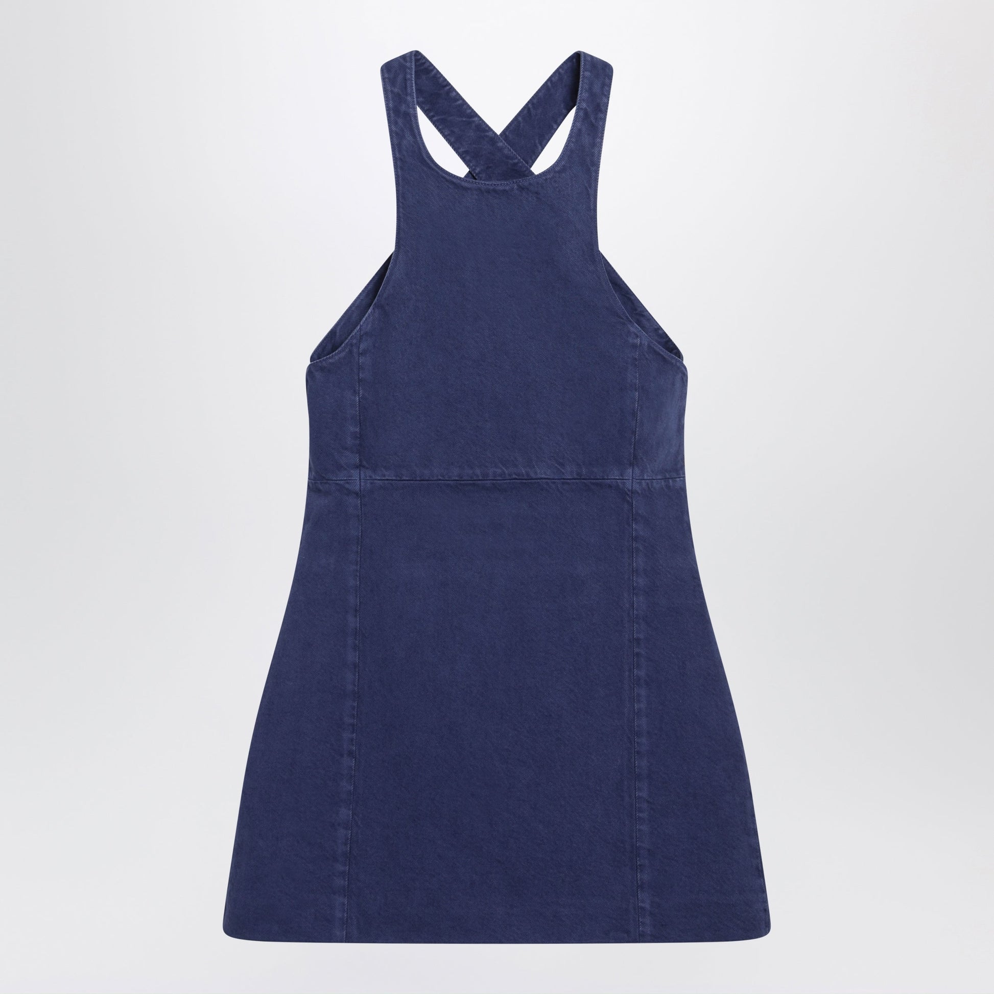 Miu Miu Short Ink-Colored Gabardine Dress Women MIU MIU