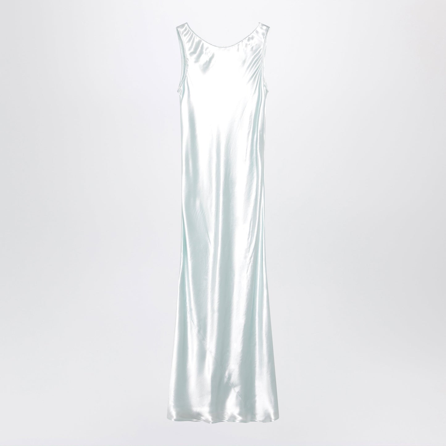 Miu Miu Chlorophyll-Colored Shiny Viscose Dress Women MIU MIU